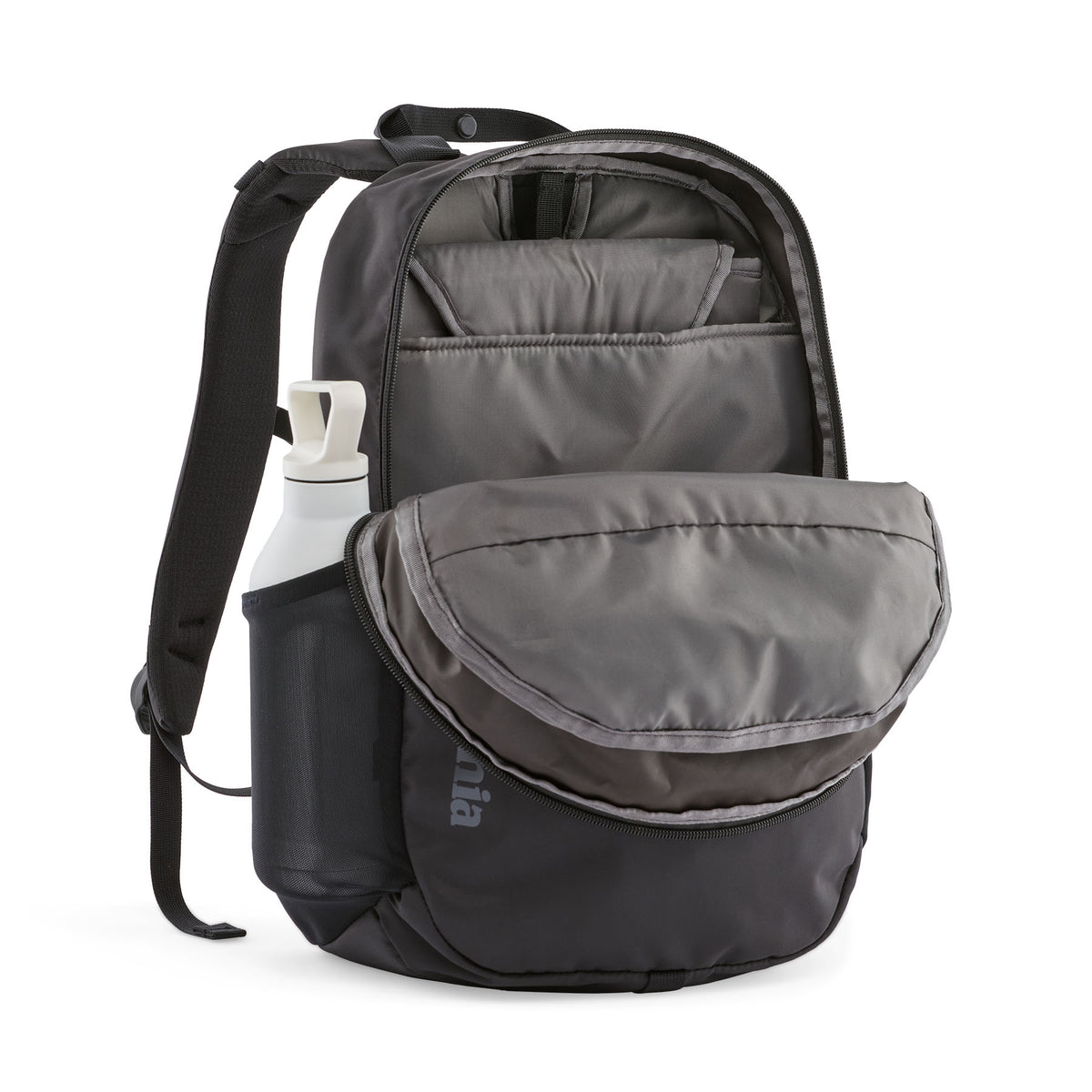 Patagonia Atom Tote Pack 20L in Black — interior view # color_Black