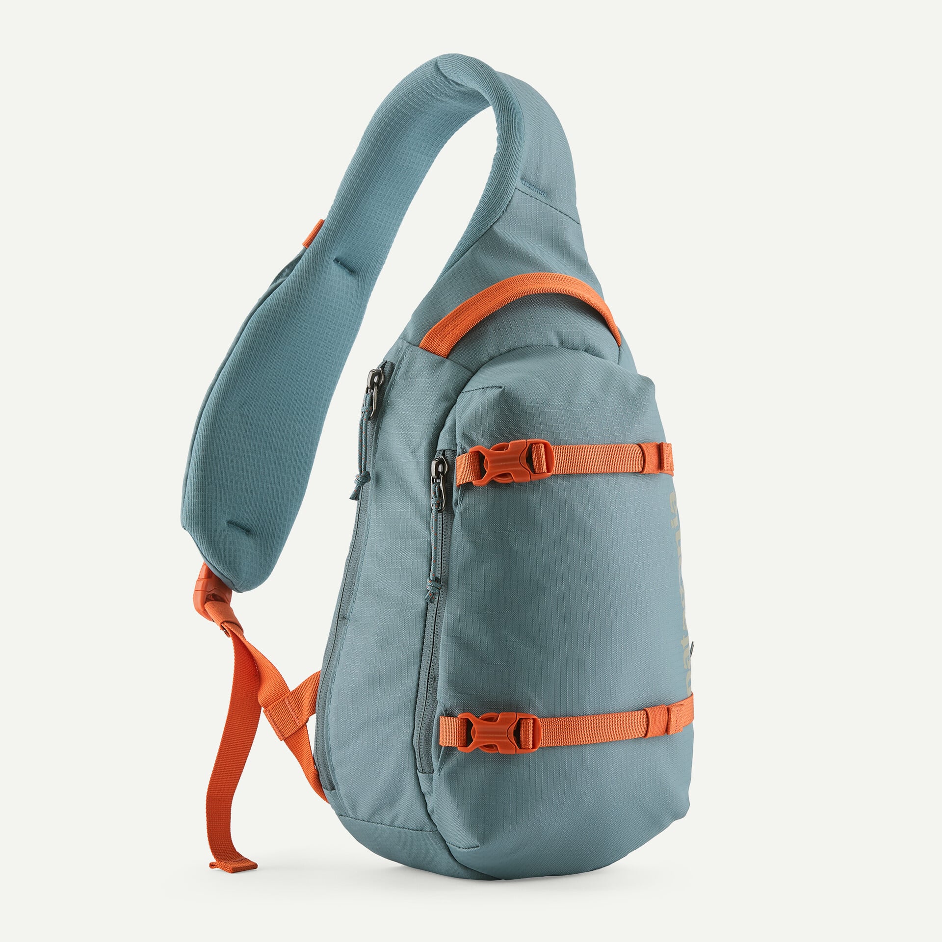 Patagonia Atom Sling Bag 8L in Blue Sage — front view