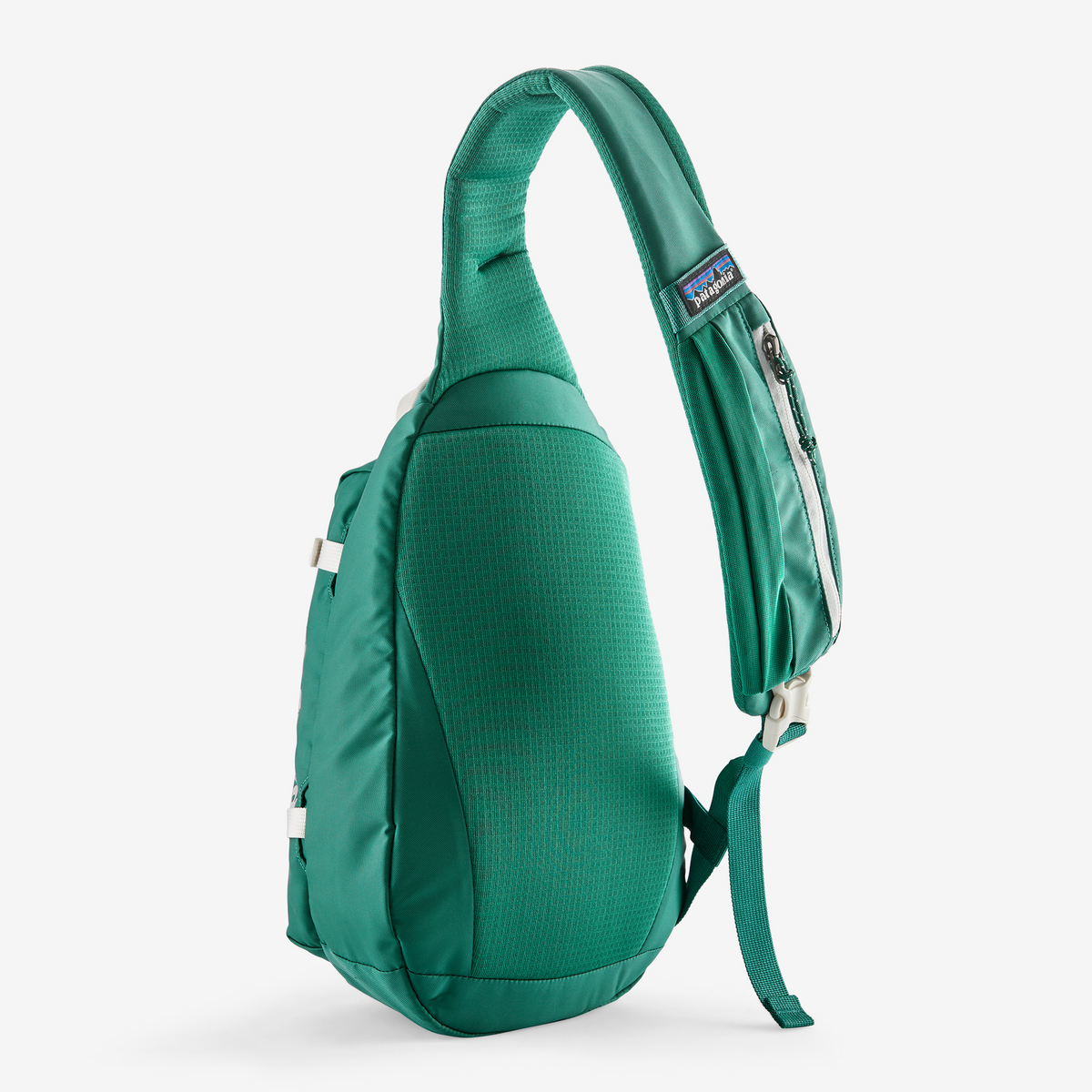 Patagonia Atom Sling Bag 8L in Gem Green — back view