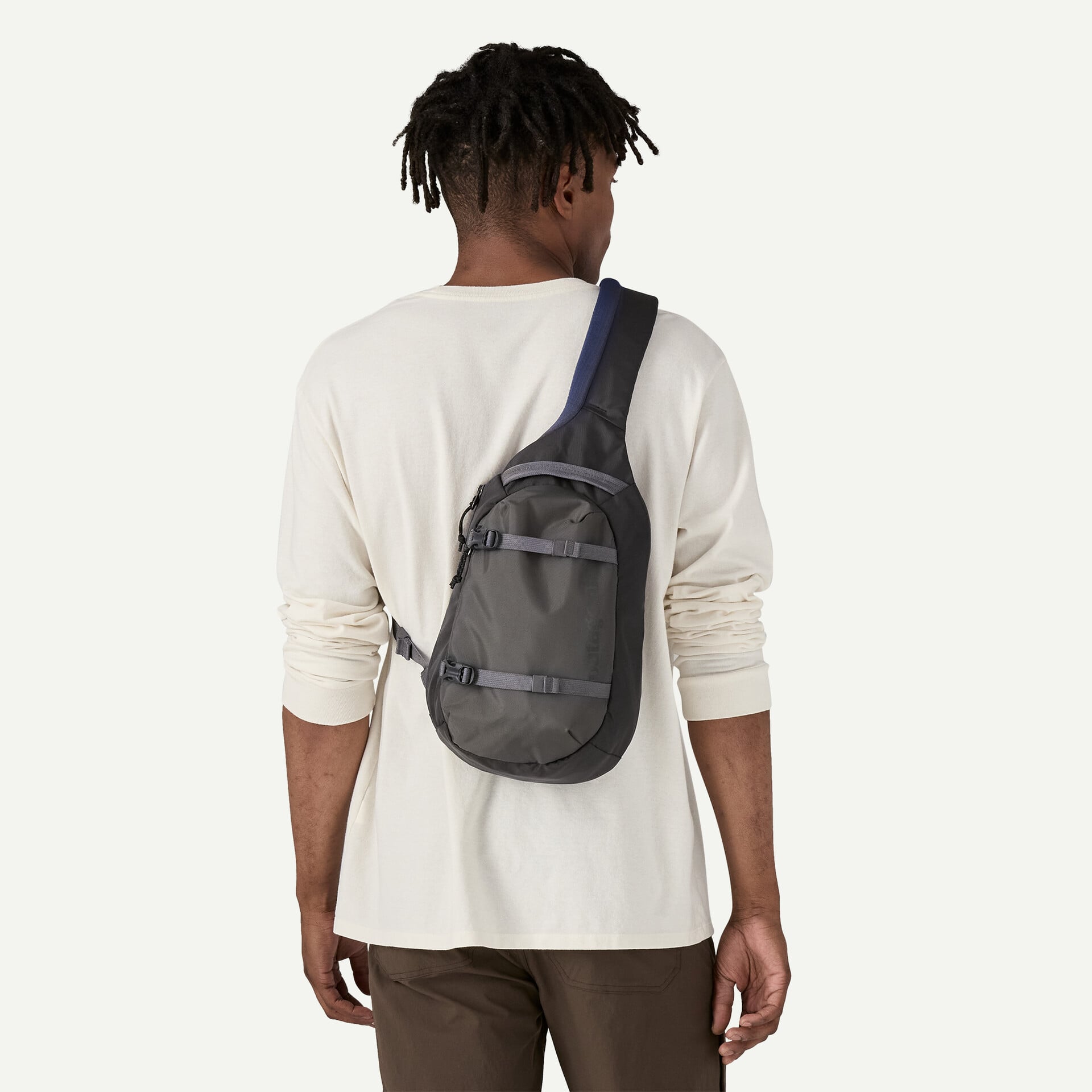 Patagonia Atom Sling Bag 8L in Smolder Blue — angle view 1