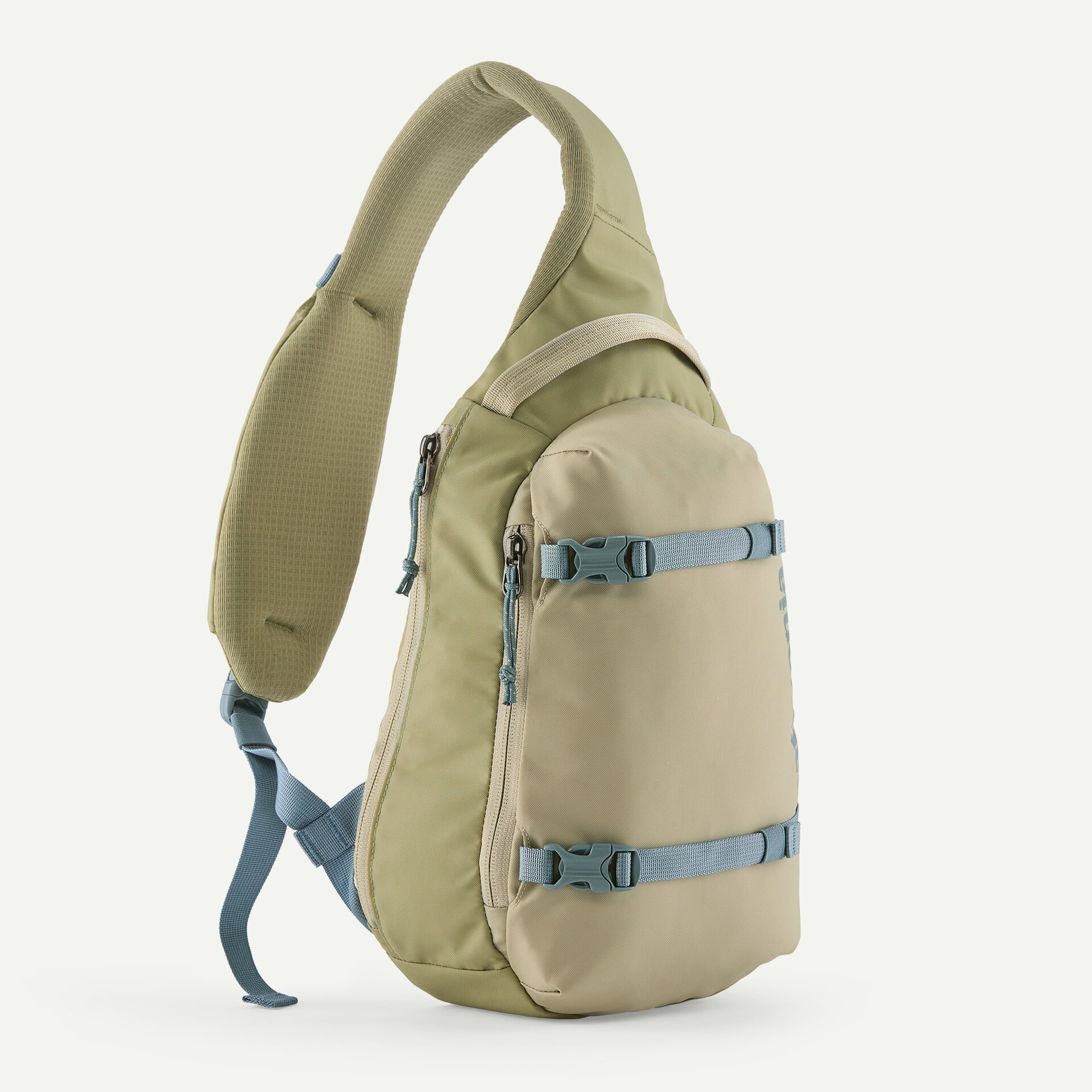 Patagonia Atom Sling Bag 8L in Weathered Stone — front view