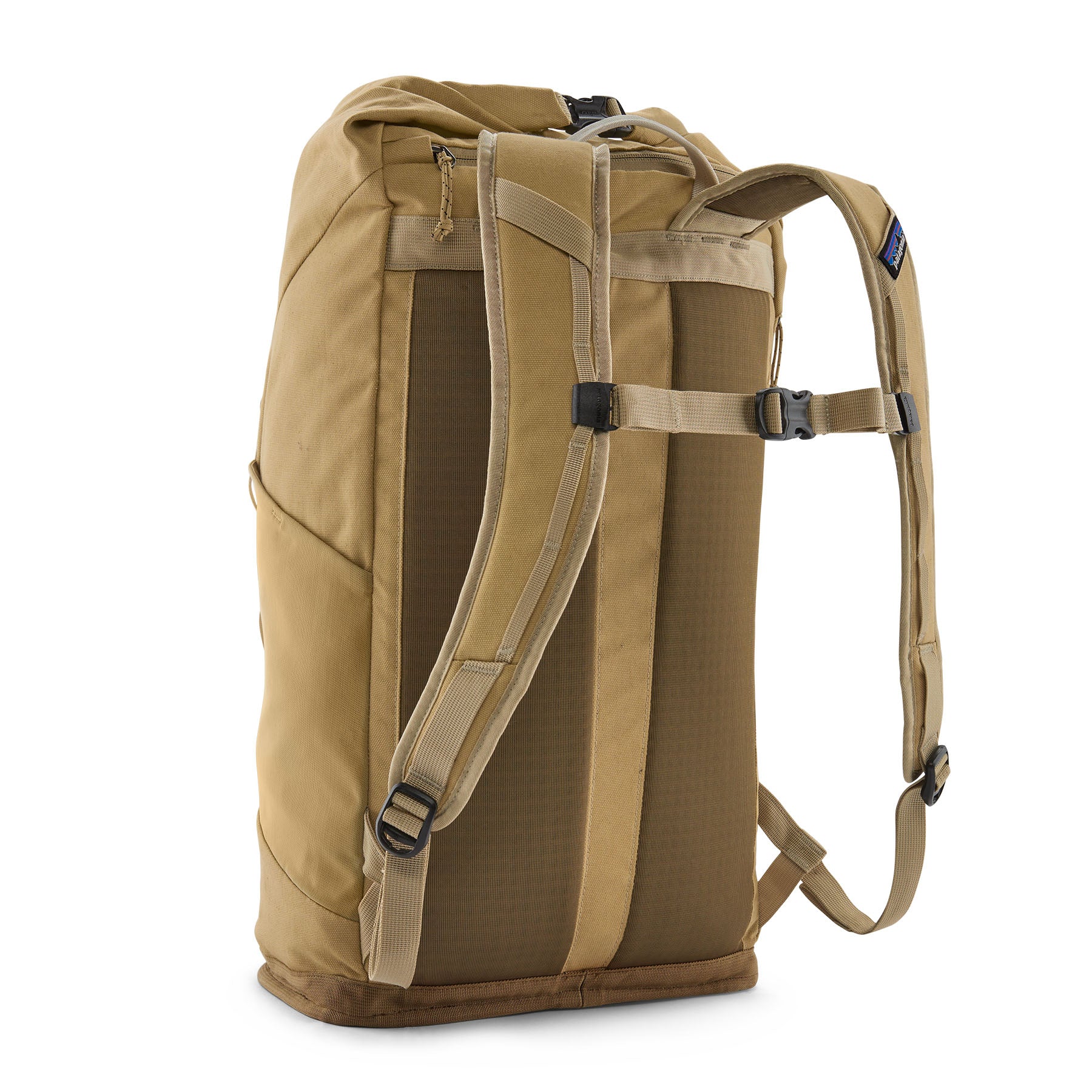 Patagonia Fieldsmith Roll-Top Pack 32L in Classic Tan — back view