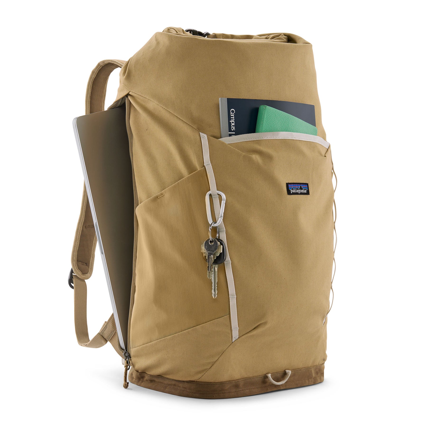 Patagonia Fieldsmith Roll-Top Pack 32L in Classic Tan — interior view