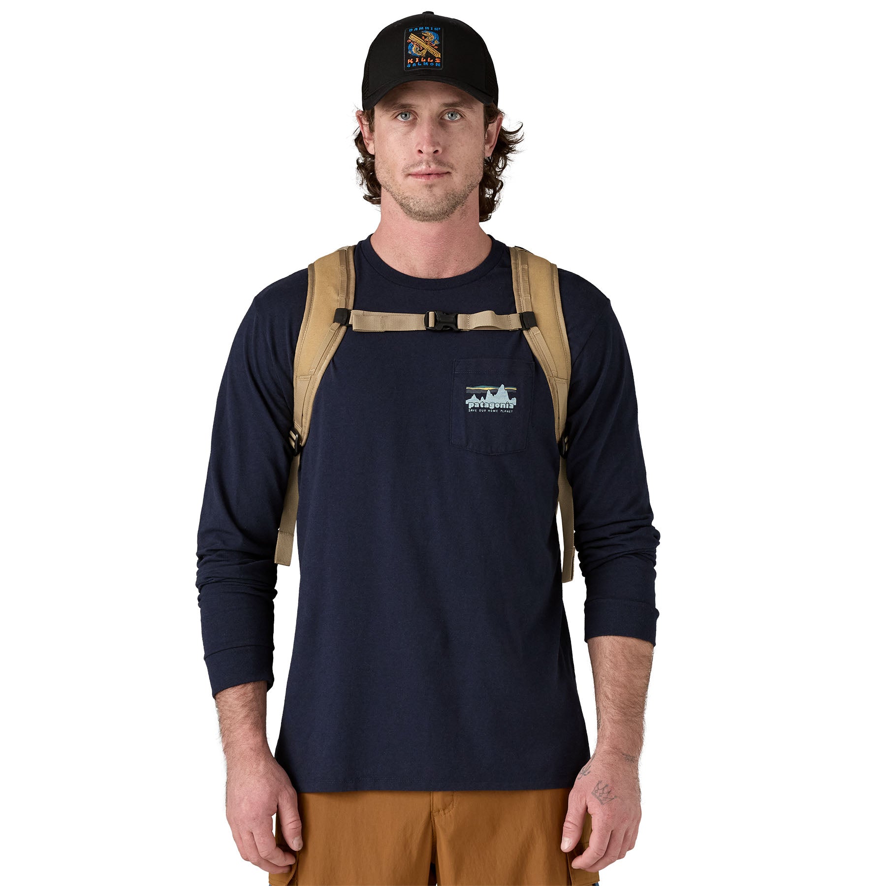 Patagonia Fieldsmith Roll-Top Pack 32L in Classic Tan — lifestyle 2