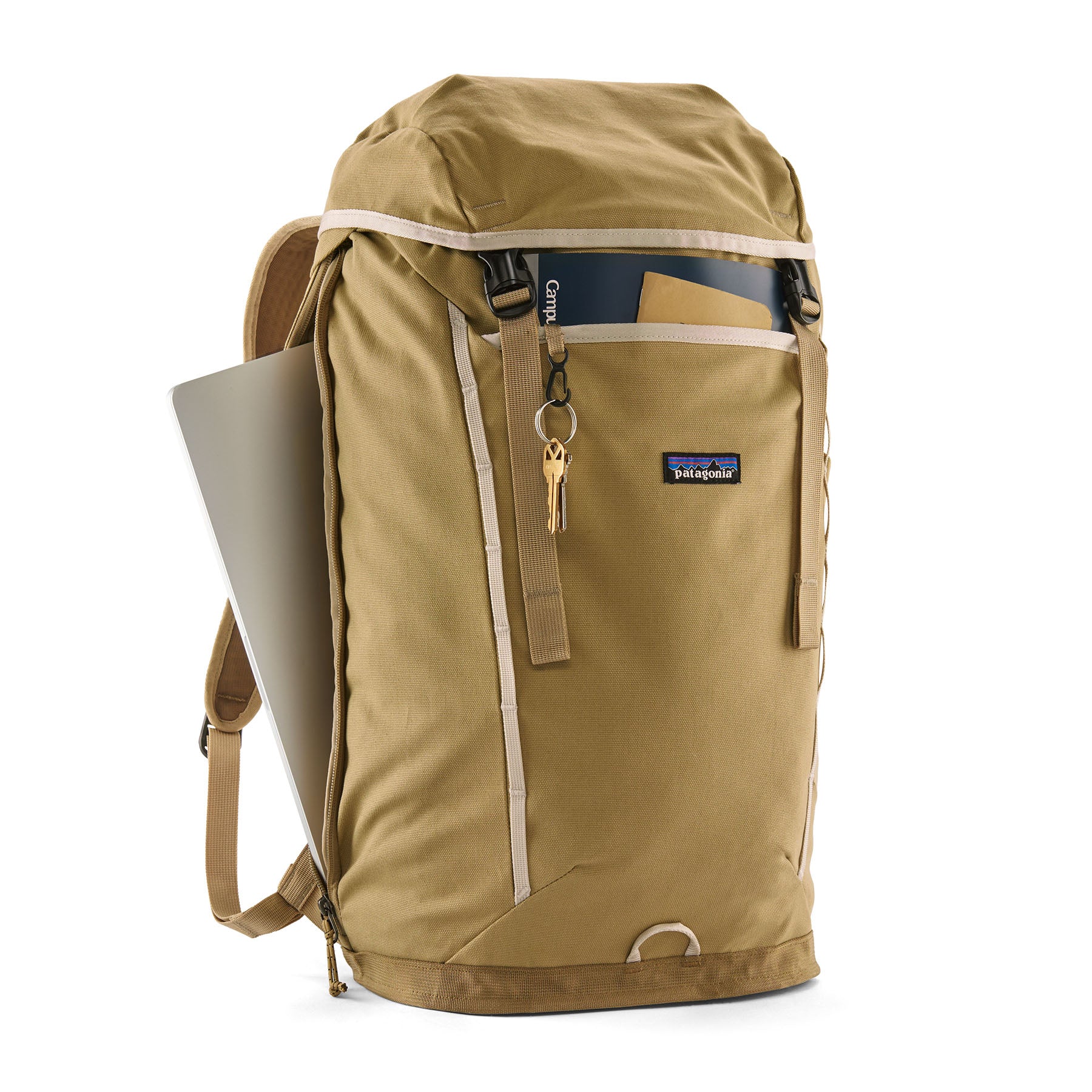 Patagonia Fieldsmith Lid Pack 28L in Classic Tan — detail view