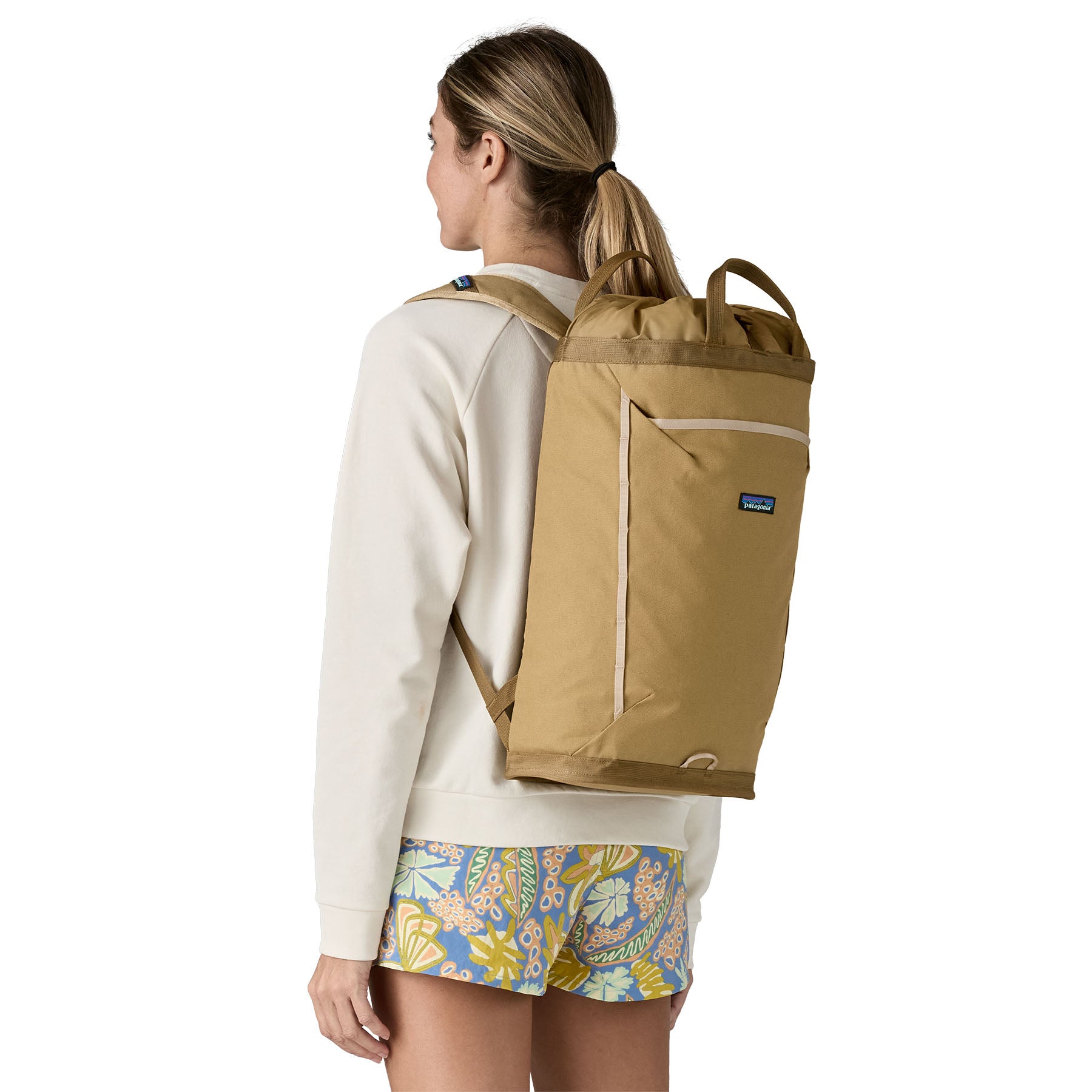 Patagonia Fieldsmith Linked Backpack 24L in Classic Tan — lifestyle