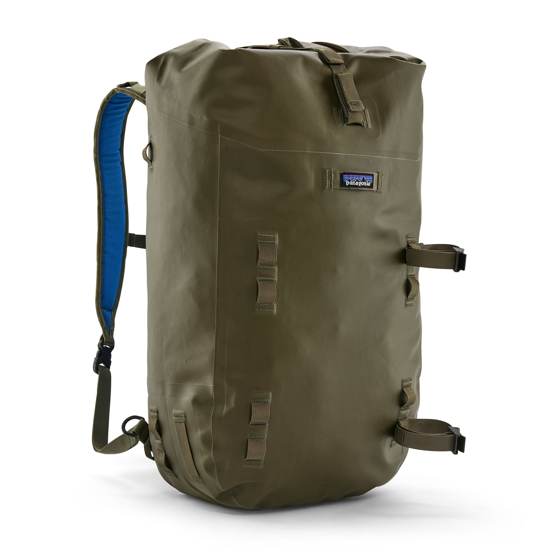 Patagonia Disperser Roll-Top Pack 40L in Basin Green — front view