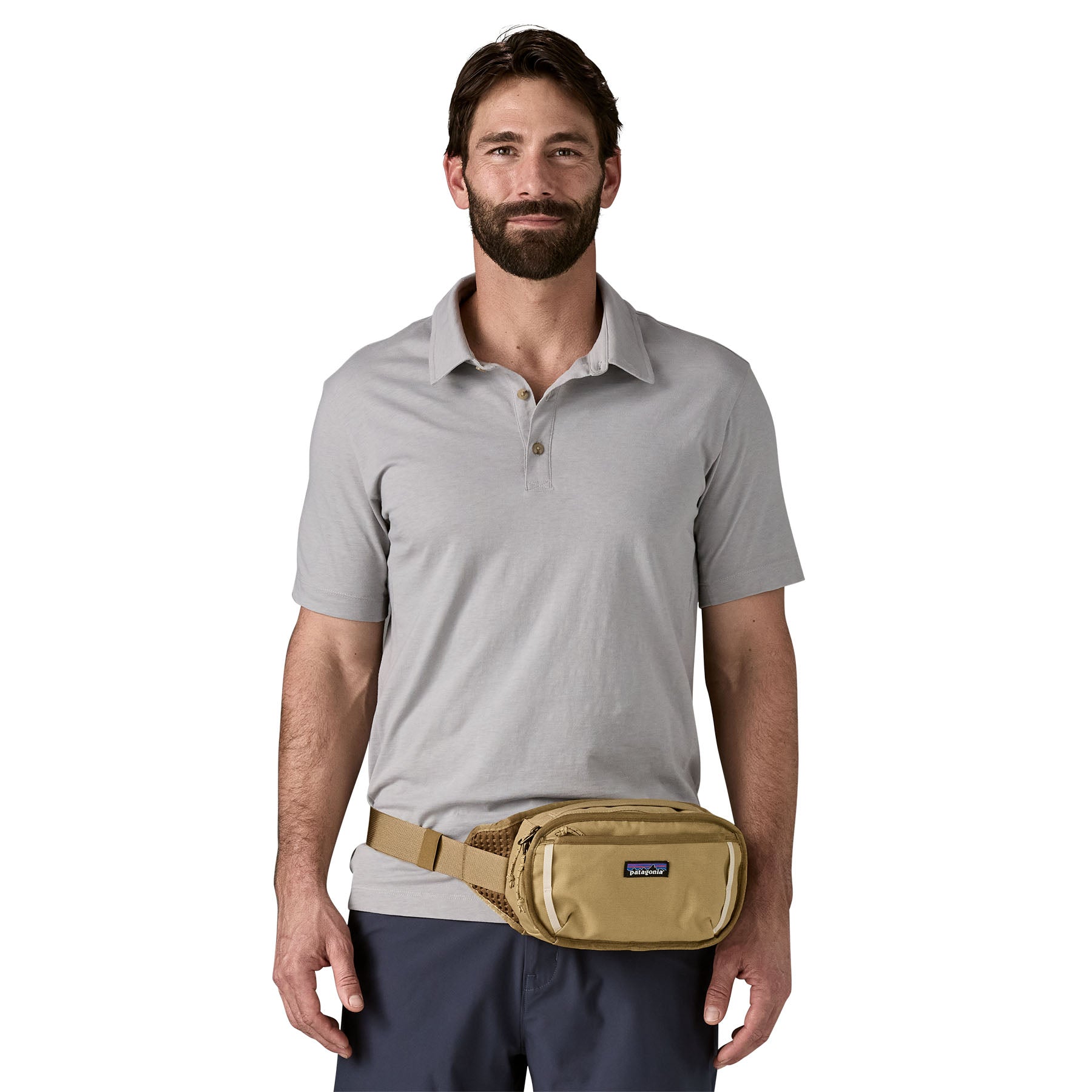 Patagonia Fieldsmith Hip Pack 5L in Classic Tan — lifestyle