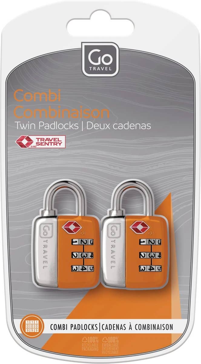 Go Travel Combi Twin TSA Padlocks (Set of 2), view 2