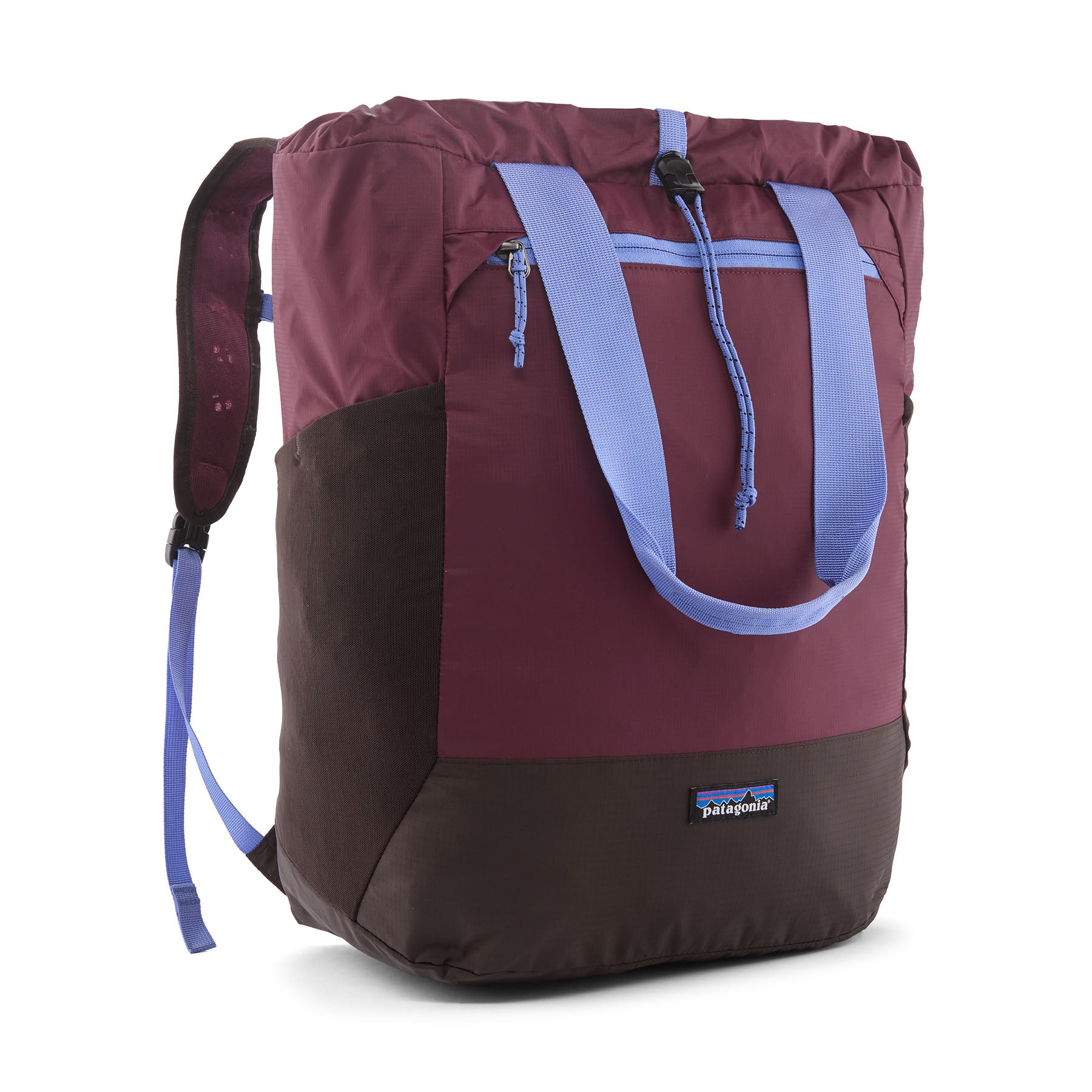 Patagonia Terravia Tote Pack 24L in Berry Fig — front view