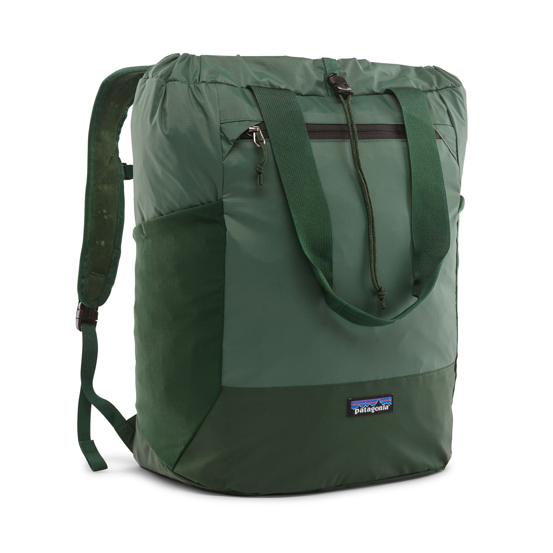 Patagonia Terravia Tote Pack 24L in Canopy Green — front view