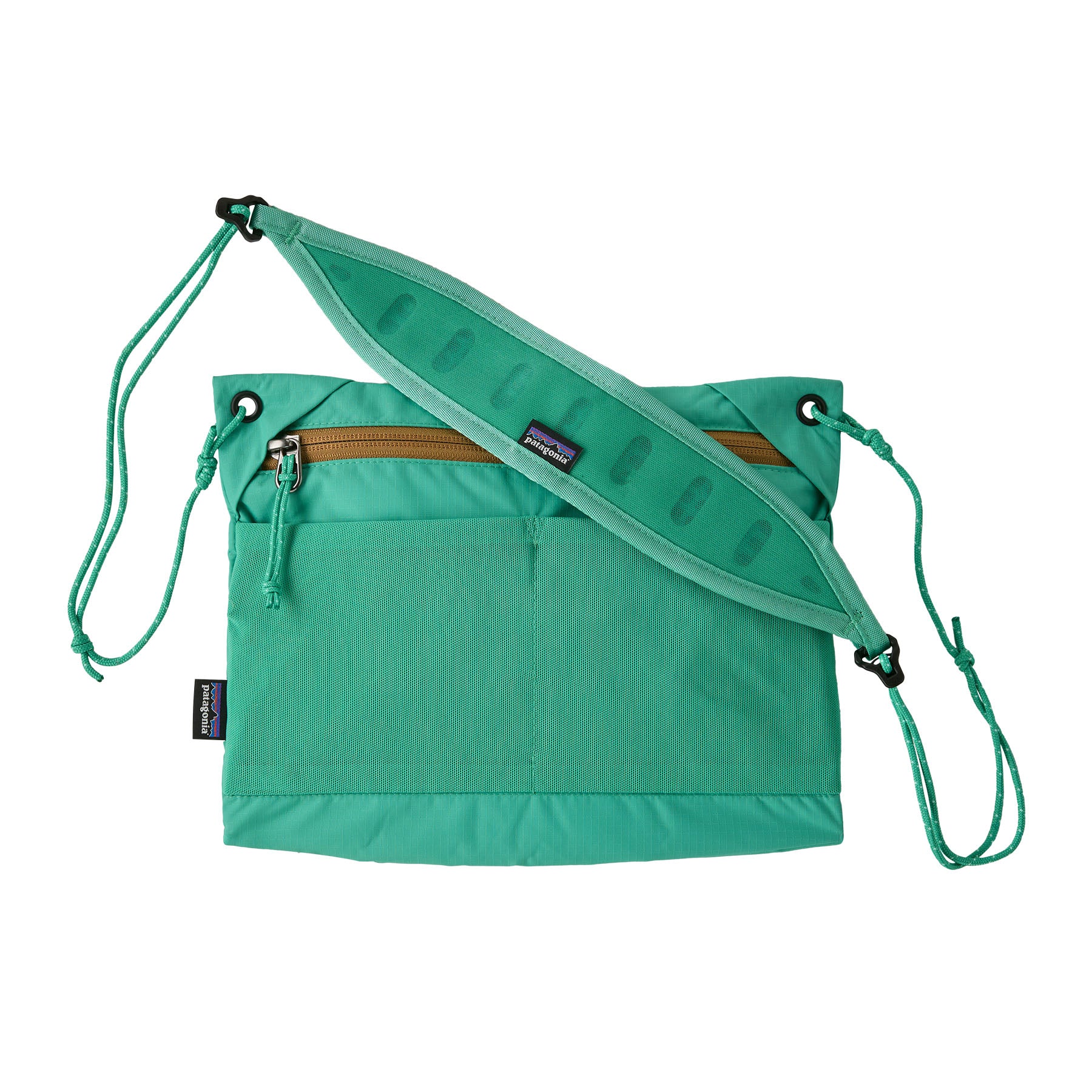 Patagonia Terravia Sacoche Crossbody Bag 3L in Aqua Stone — front view