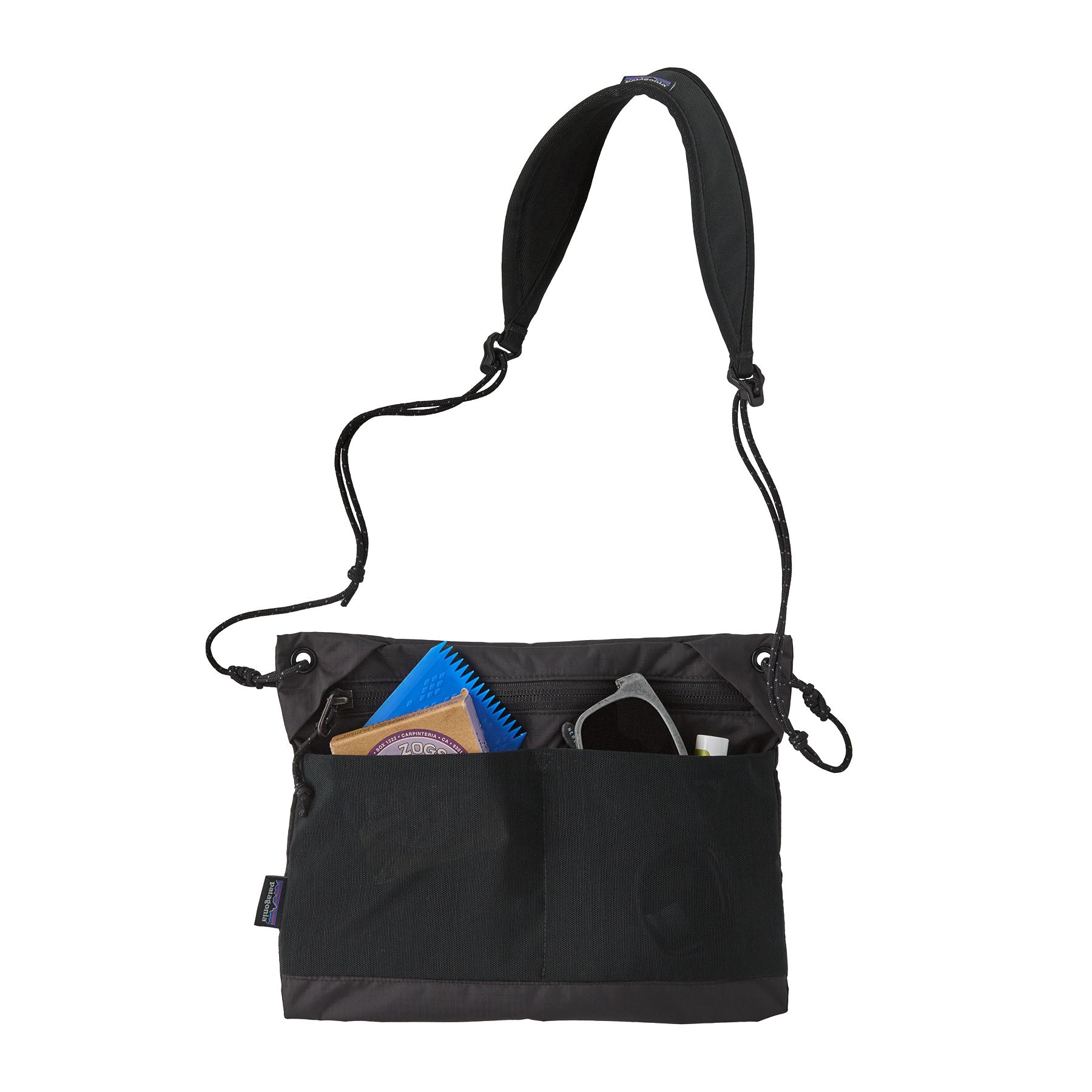 Patagonia Terravia Sacoche Crossbody Bag 3L in Black — detail view