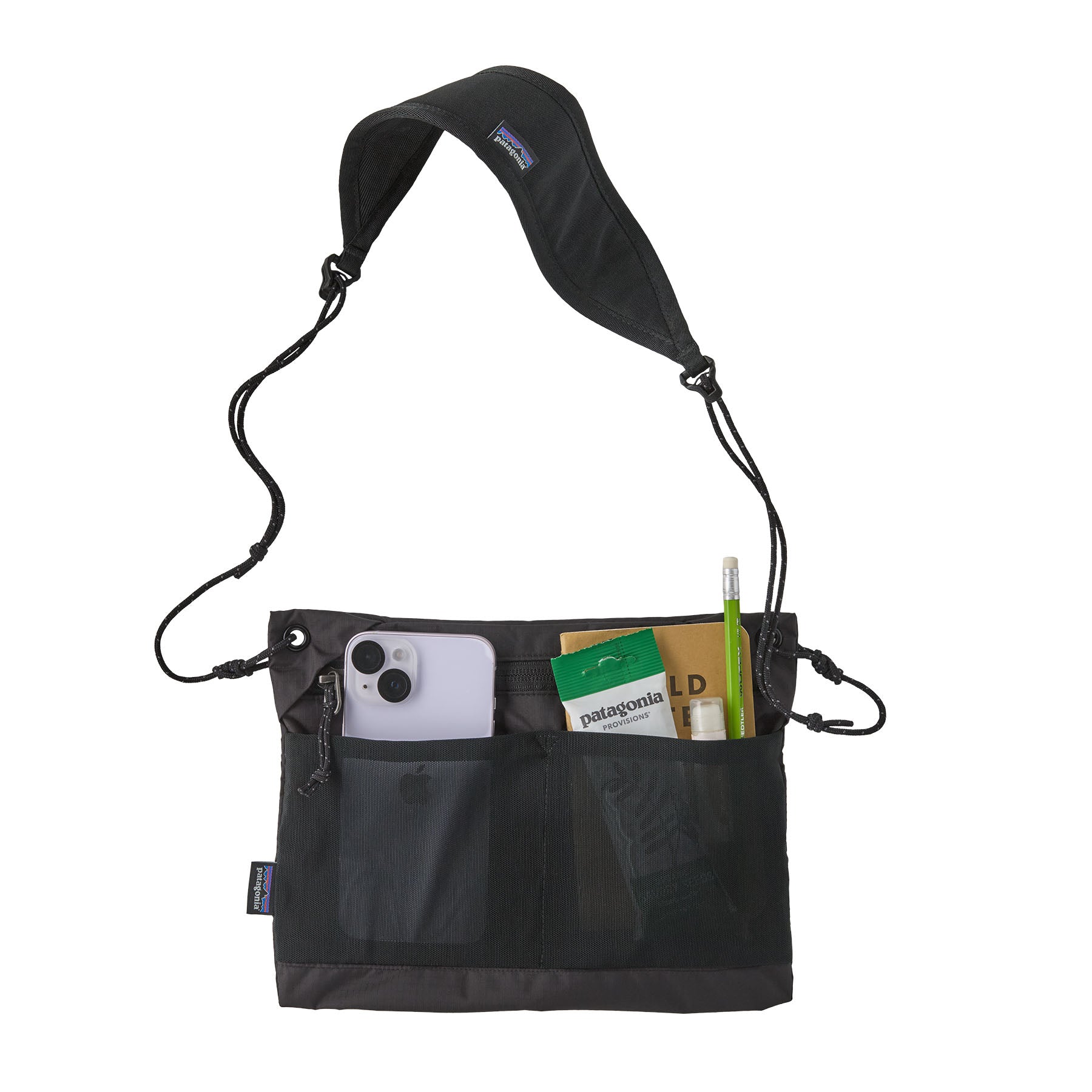 Patagonia Terravia Sacoche Crossbody Bag 3L in Black — detail view 2