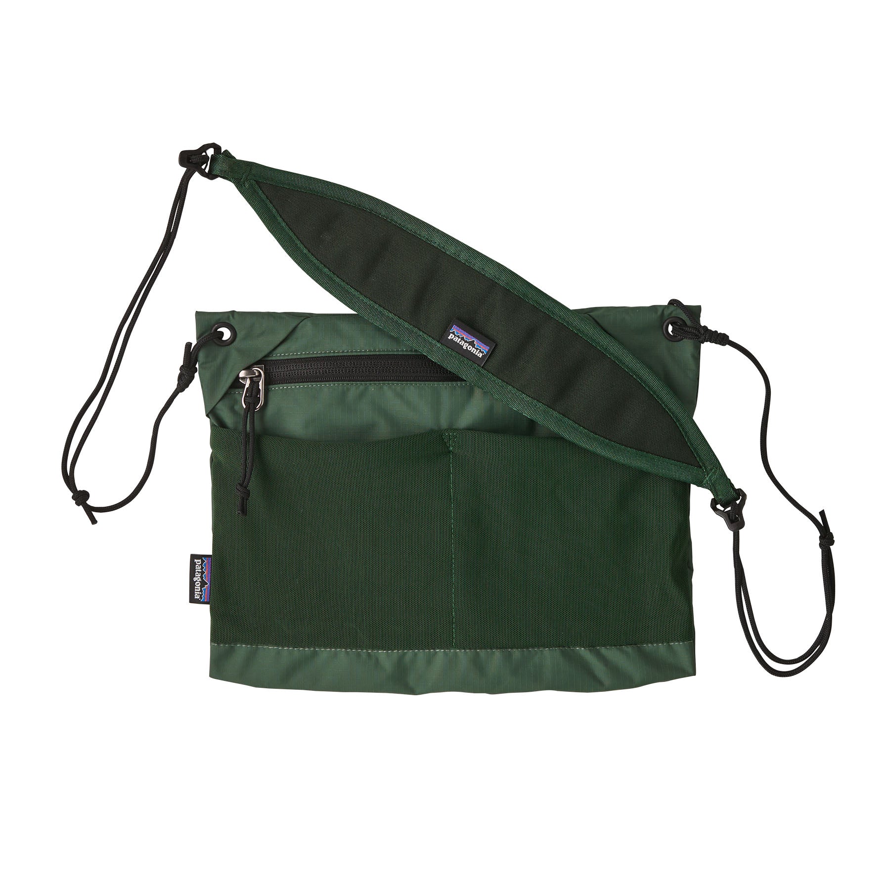 Patagonia Terravia Sacoche Crossbody Bag 3L in Canopy Green — front view