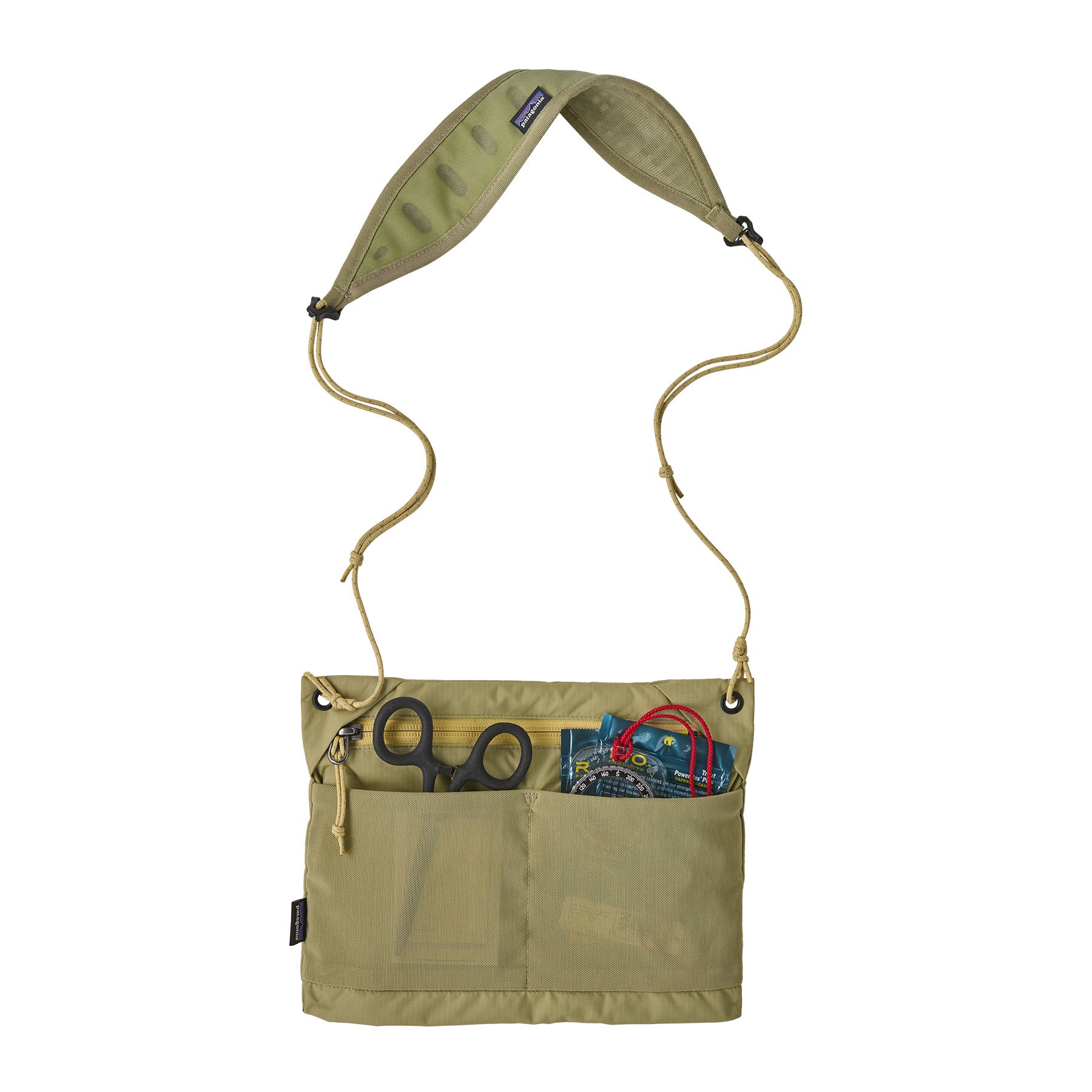 Patagonia Terravia Sacoche Crossbody Bag 3L in Gumtree Green — detail view