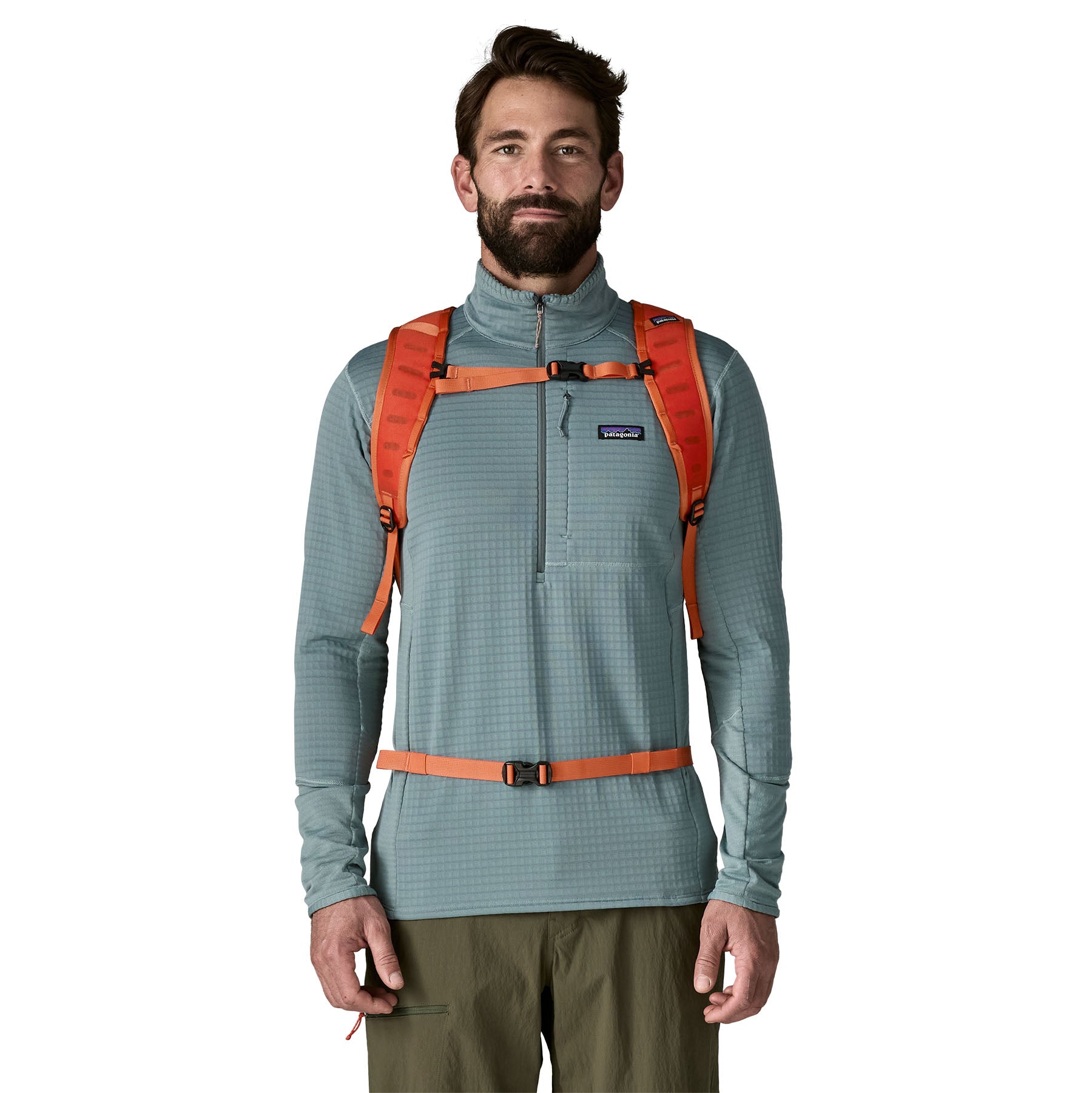 Patagonia Terravia Pack 14L in Coal Orange — lifestyle 2