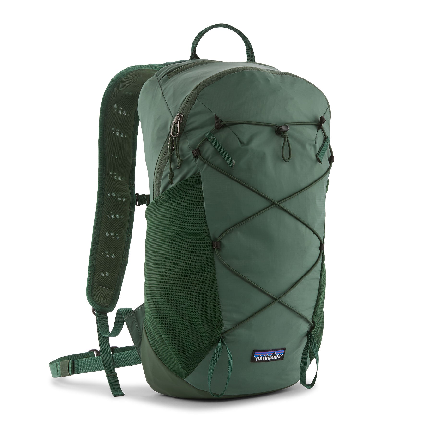 Patagonia Terravia Pack 14L in Canopy Green — front view