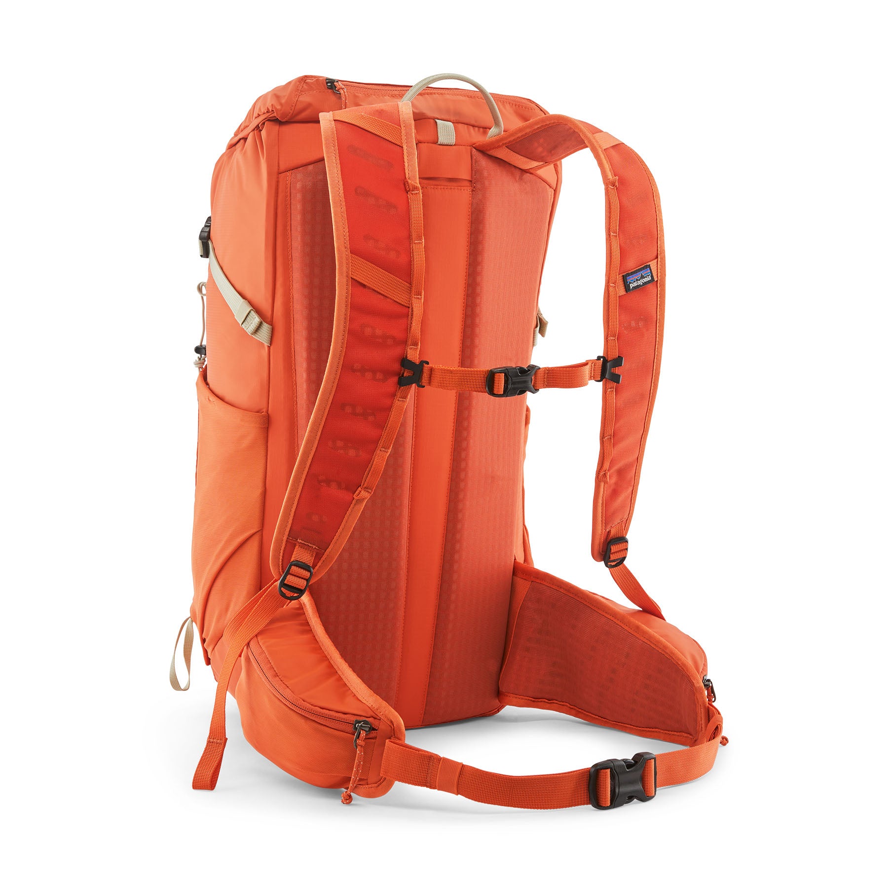 Patagonia Terravia Pack 28L in Coal Orange — back view