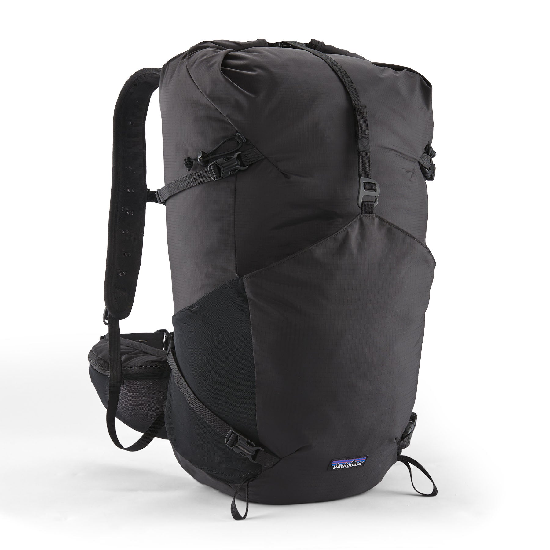 Patagonia Terravia Roll-Top Backpack 36L in Black — front view