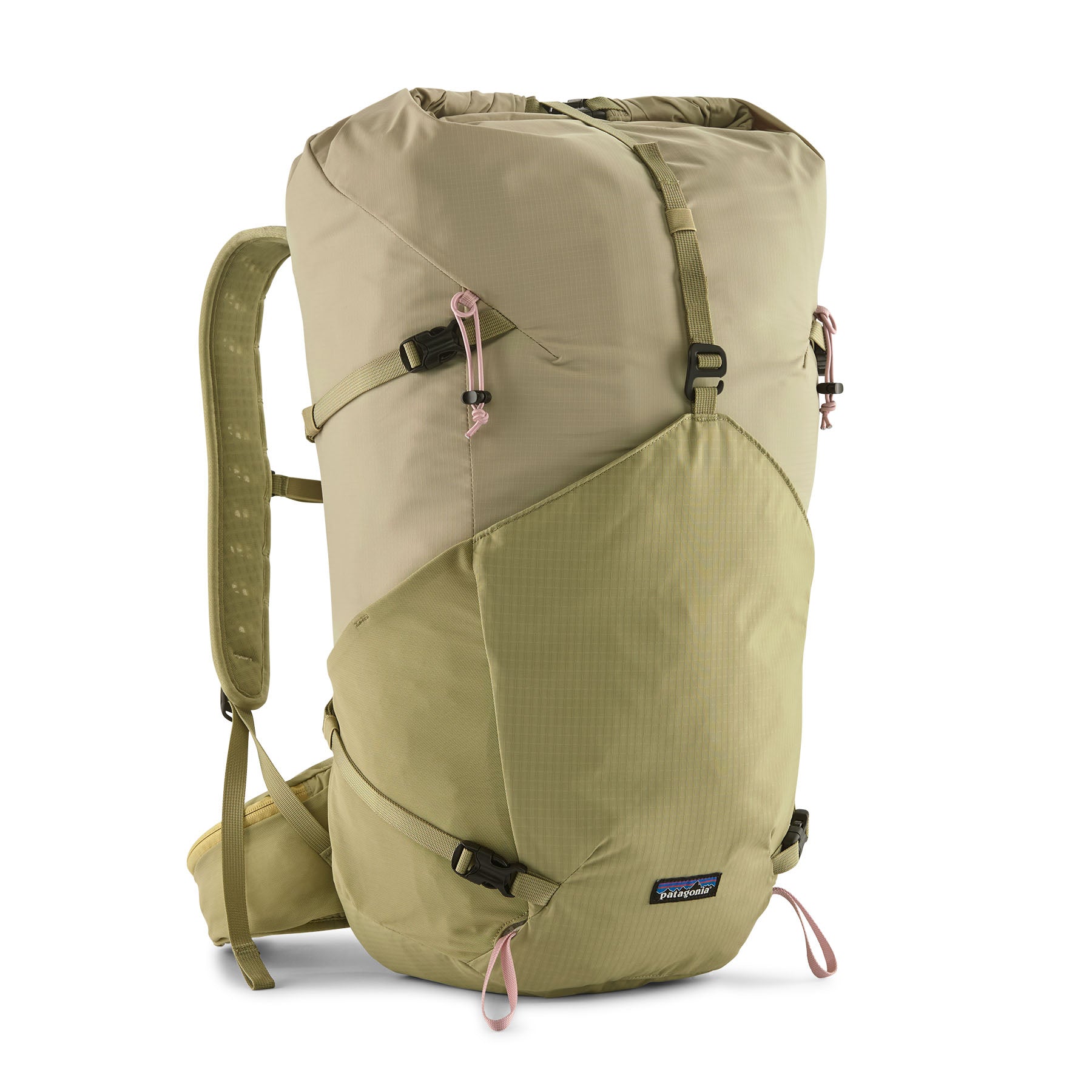 Patagonia Terravia Roll-Top Backpack 36L in Weathered Stone — front view