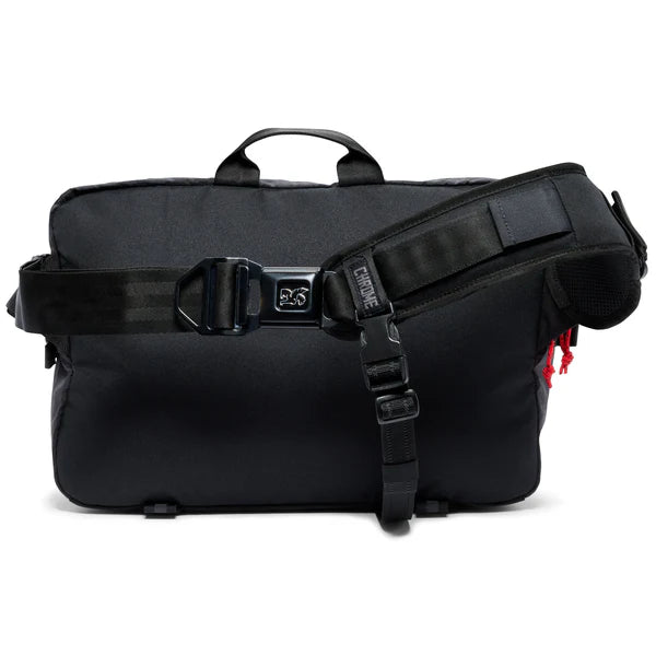 Chrome Industries Kadet Max 15L sling bag – navy, open showing the interior