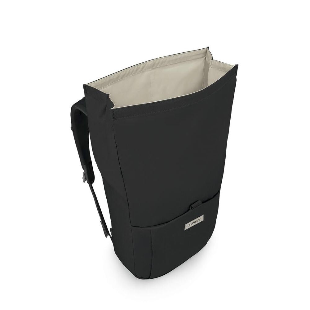 Osprey Arcane Roll Top Backpack 24L in Black — detail view