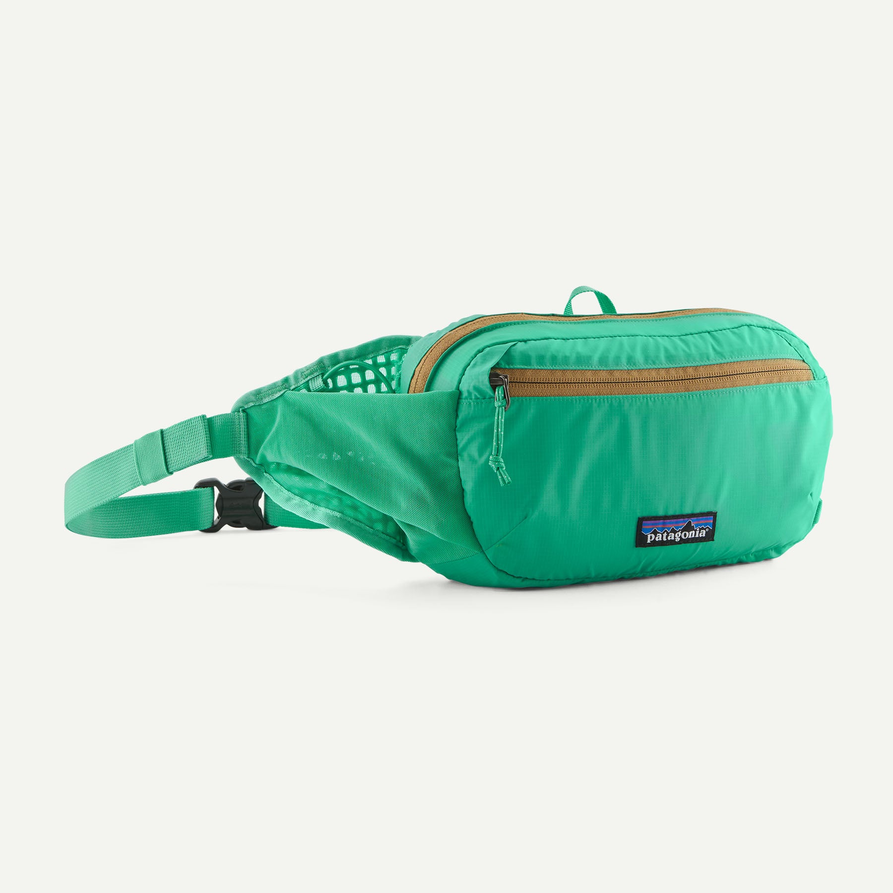 Patagonia Terravia Hip Pack 4L in Aqua Stone — front view
