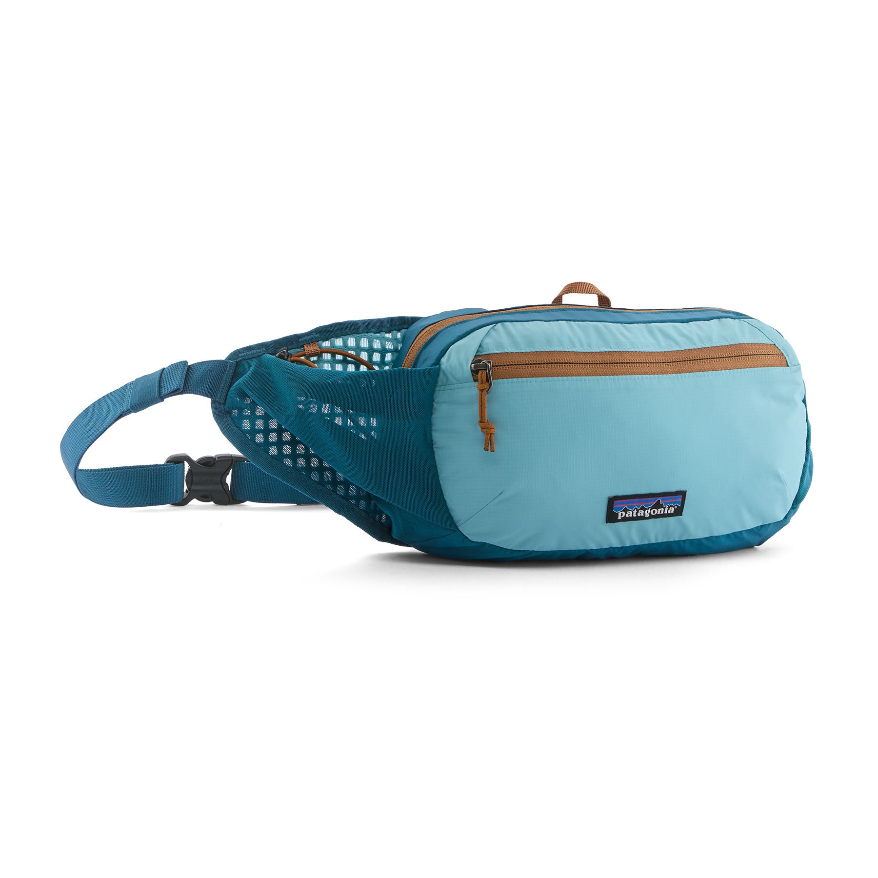 Patagonia Terravia Hip Pack 4L in Glacial Blue — front view