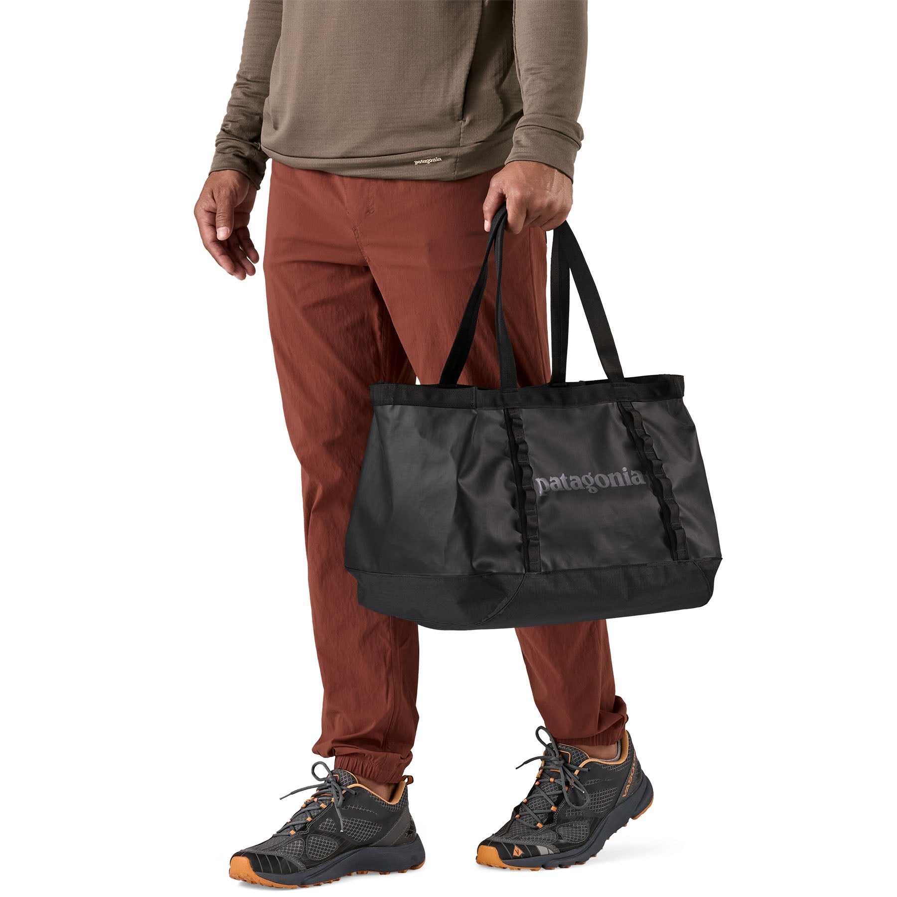 Patagonia Black Hole Tote 25L in Black — lifestyle