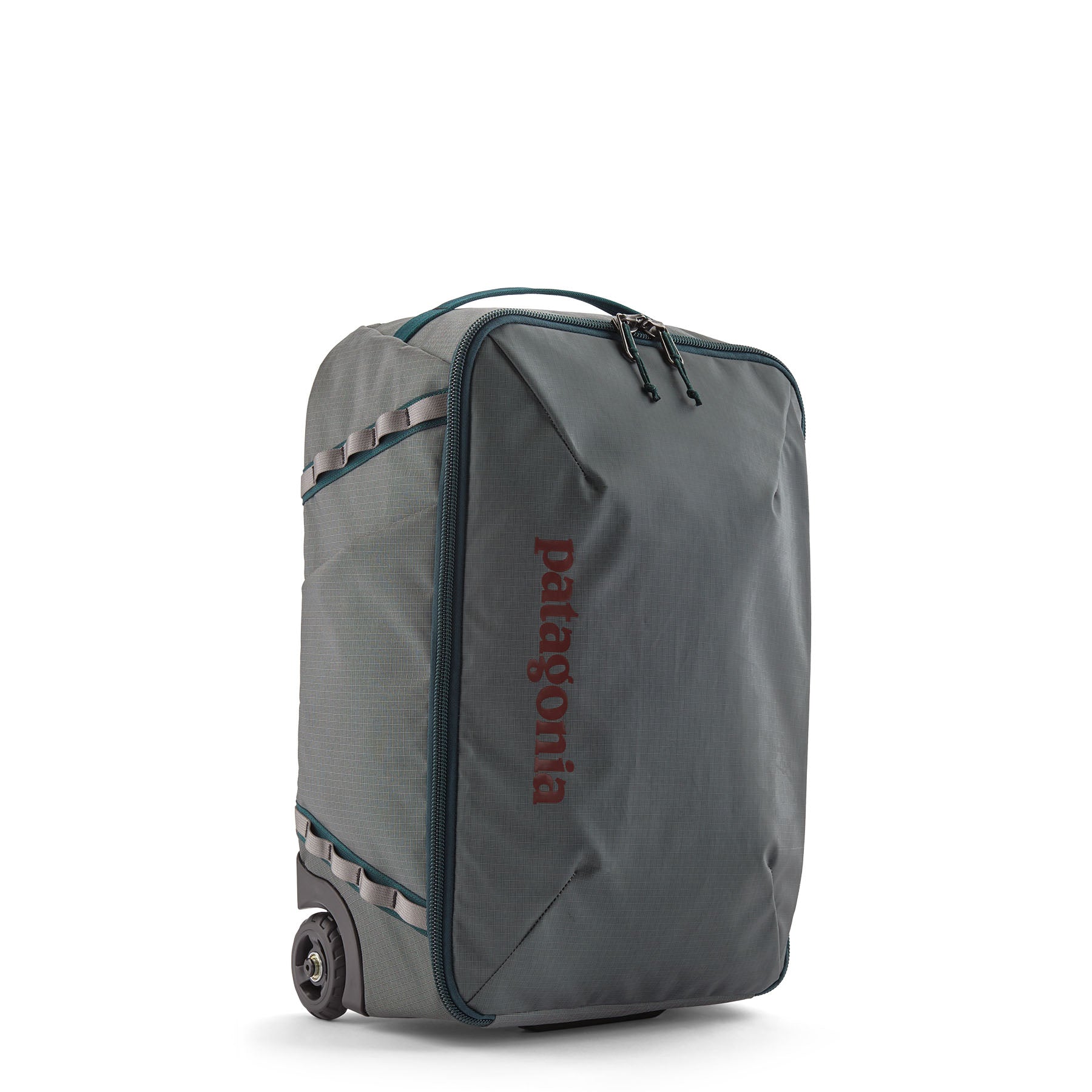 Patagonia Black Hole MLC Wheelie 34L in Noble Grey — front view