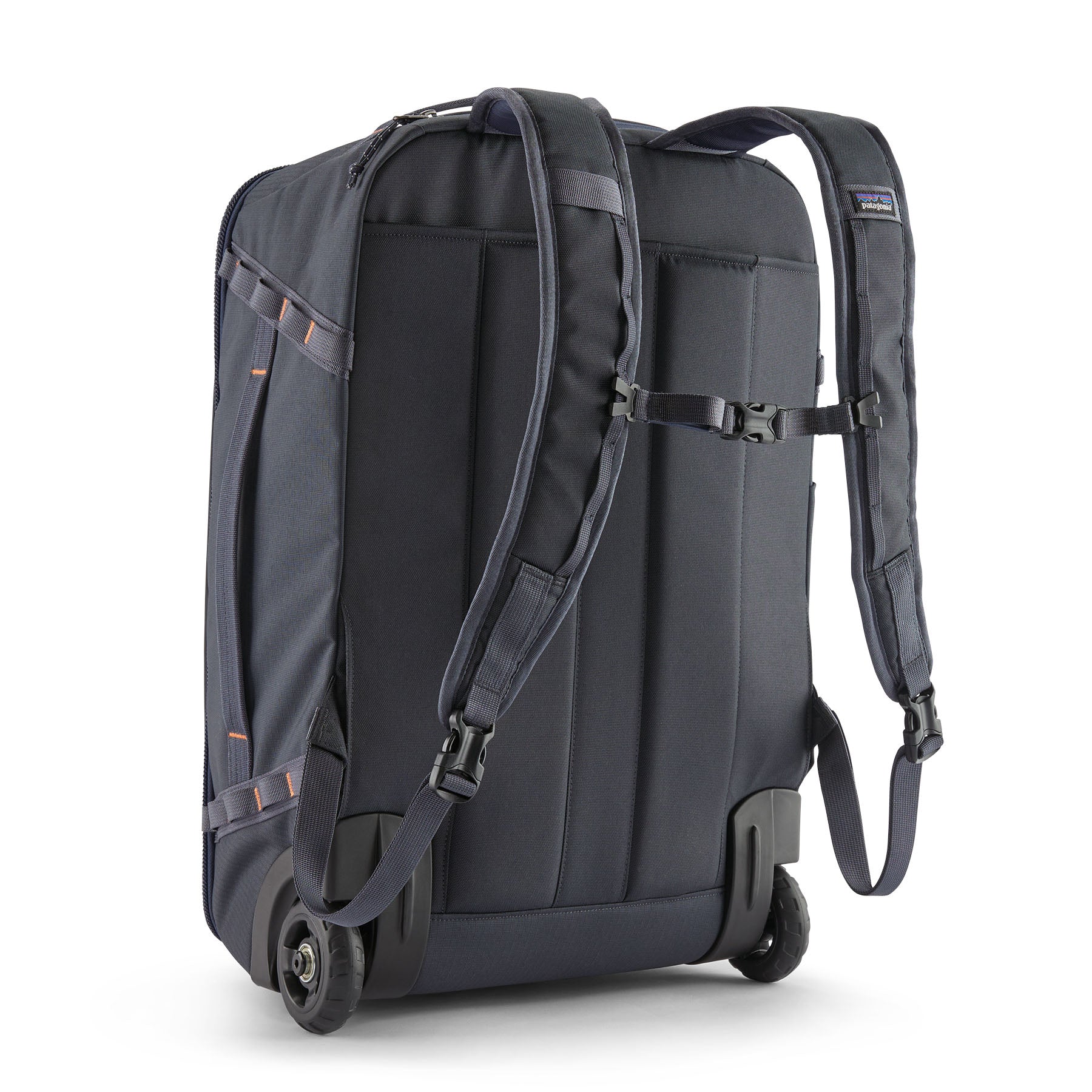 Patagonia Black Hole MLC Wheelie 34L in Smolder Blue — back view 2
