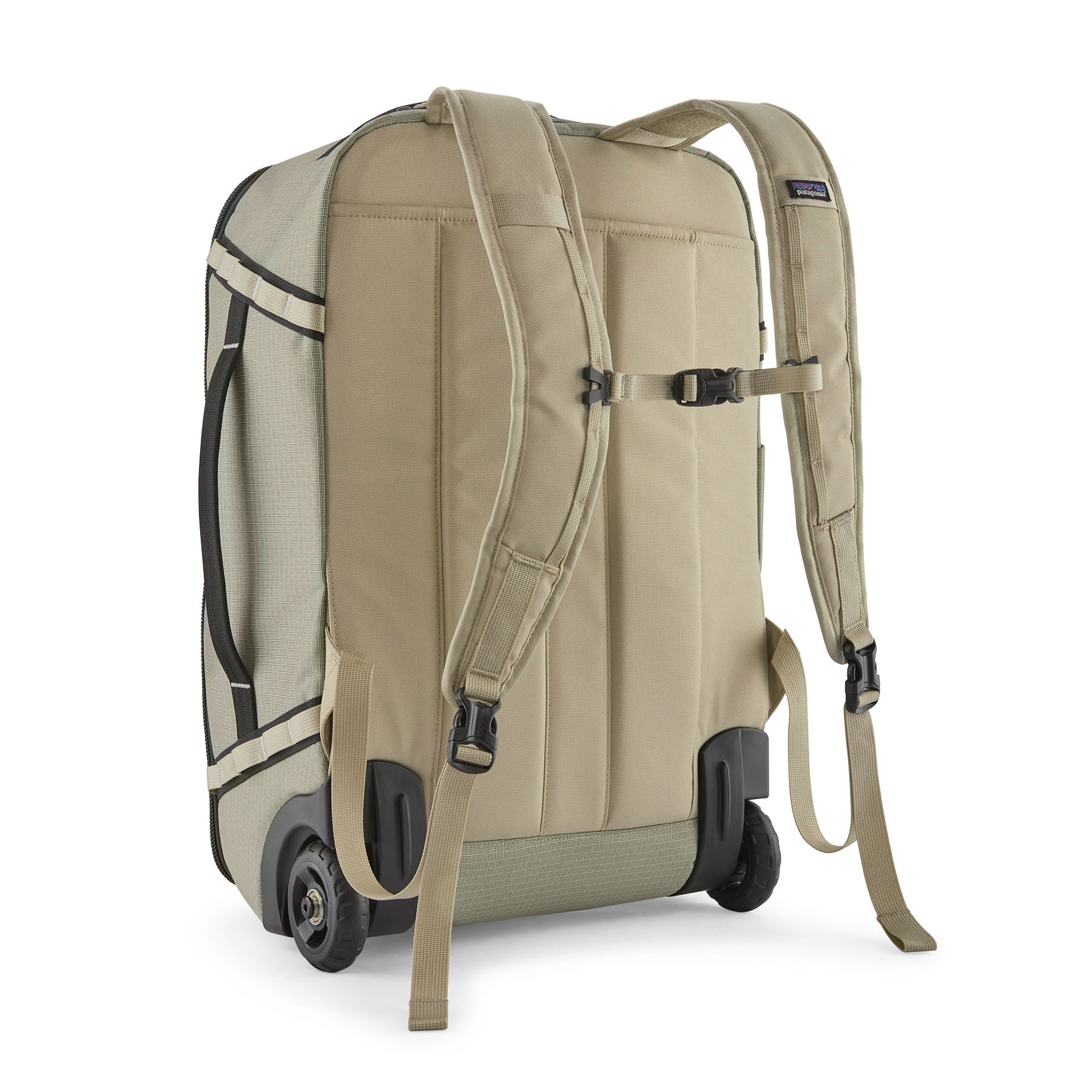 Patagonia Black Hole MLC Wheelie 34L in Weathered Stone — back view 2