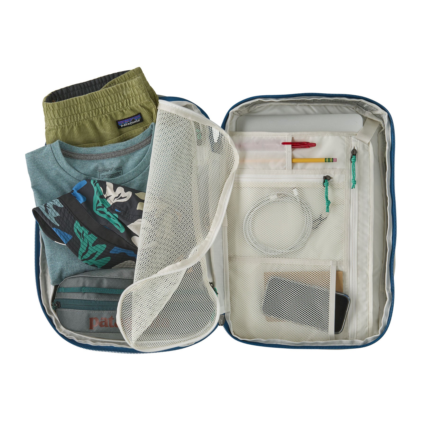 Patagonia Black Hole Micro MLC Backpack 22L in Birch White — interior view
