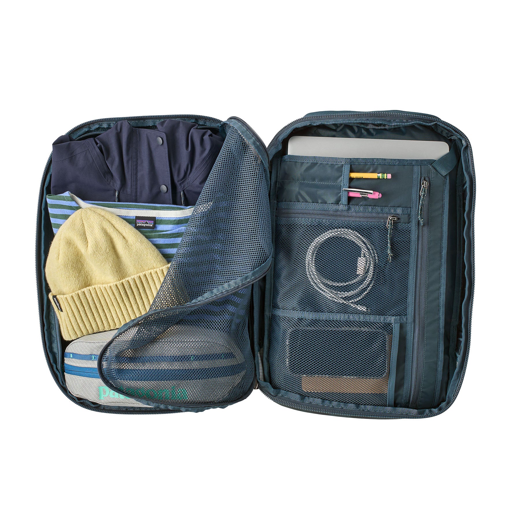 Patagonia Black Hole Micro MLC Backpack 22L in Sastrugi: Summit Blue — detail view