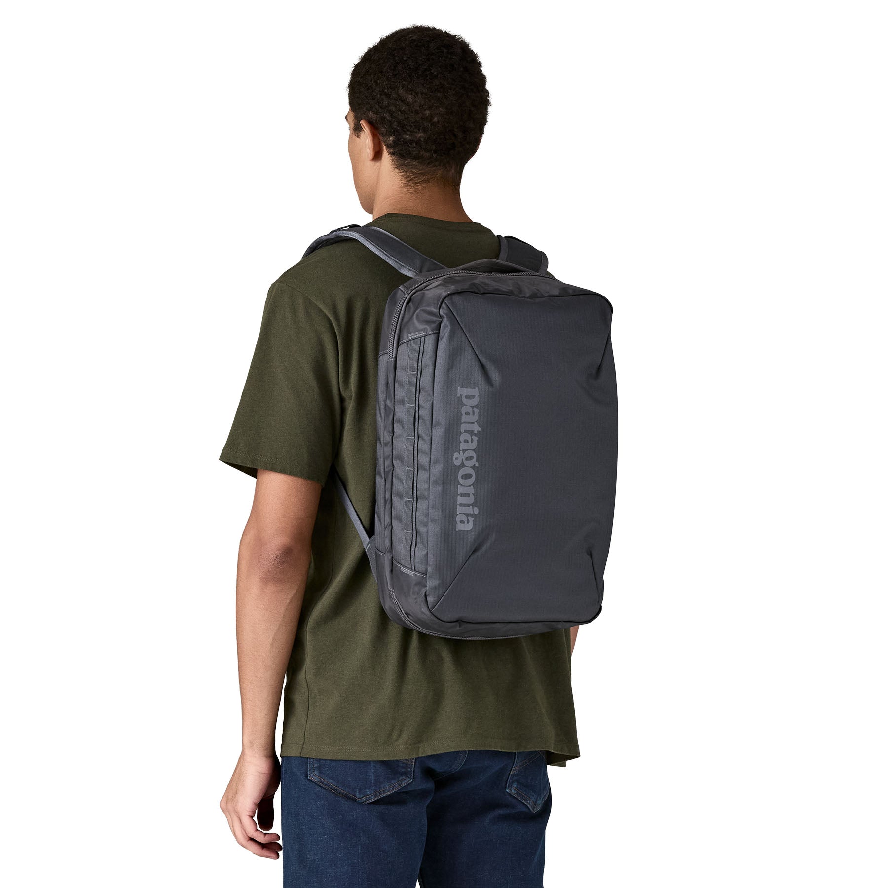Patagonia Black Hole Micro MLC Backpack 22L in Smolder Blue — lifestyle