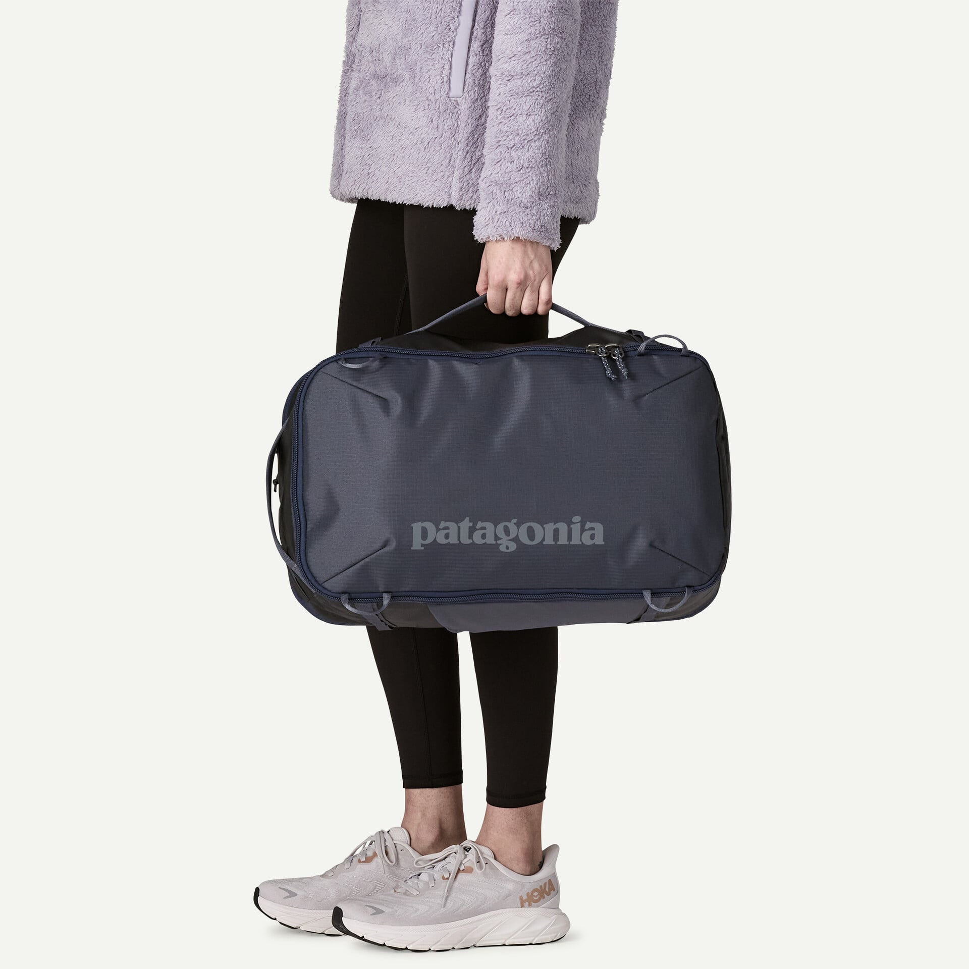 Patagonia Black Hole Mini MLC Pack 30L in Smolder Blue/Forge Grey — angle view 2