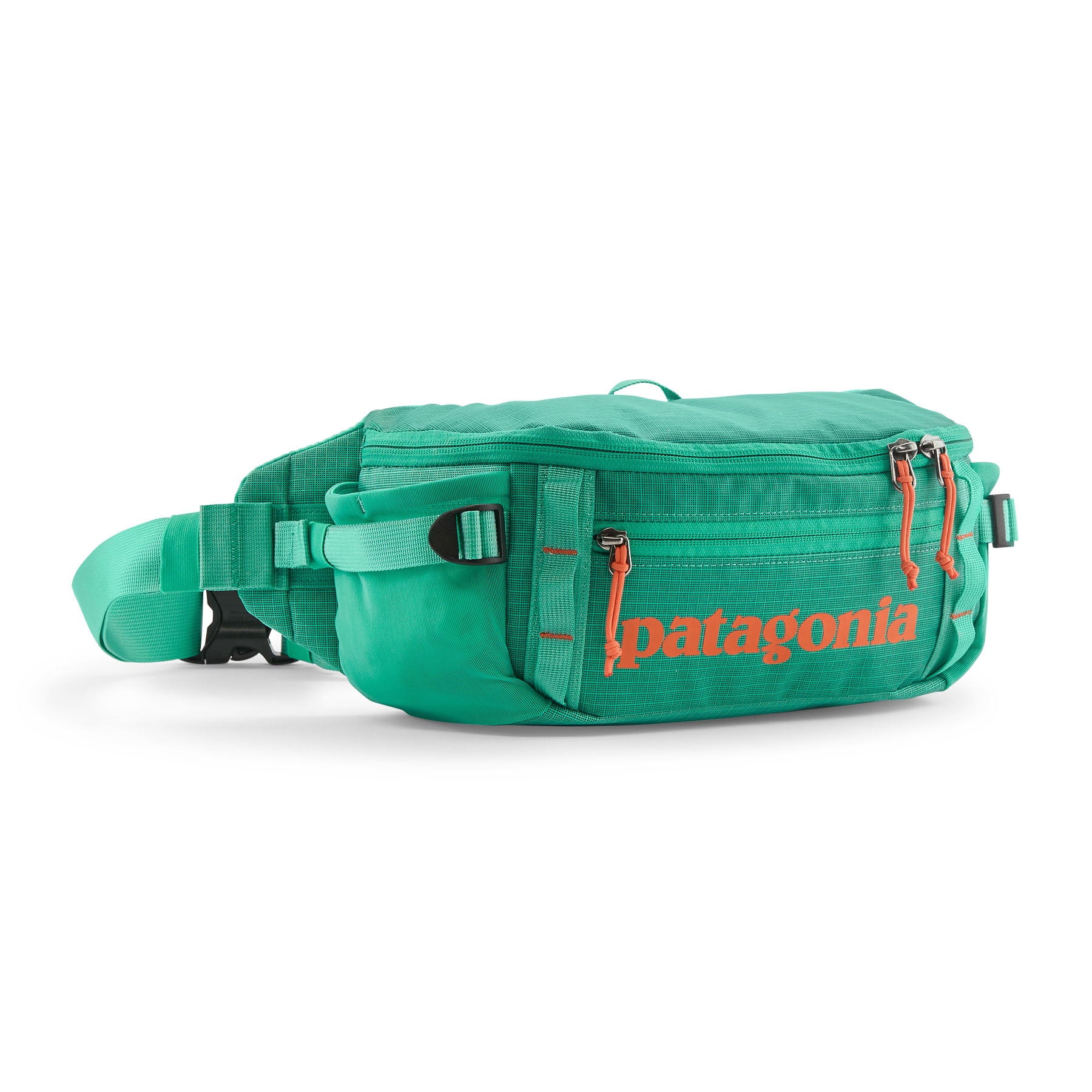 Patagonia Black Hole Waist Pack 5L in Aqua Stone — front view