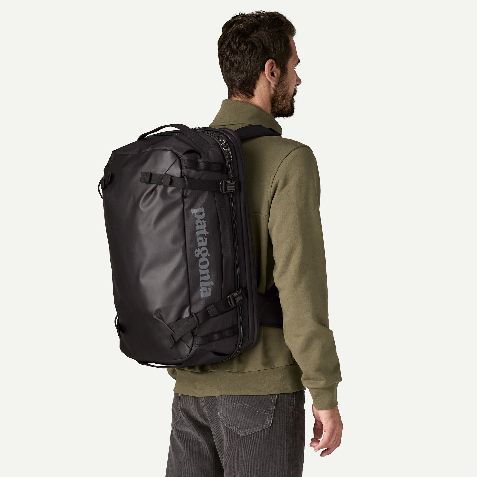 Patagonia Black Hole MLC Pack 45L in Black — angle view 1