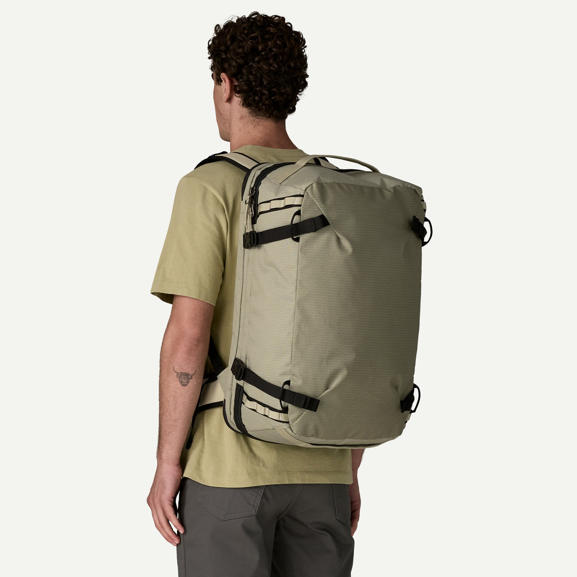 Patagonia Black Hole MLC Pack 45L in Weathered Stone — angle view 1