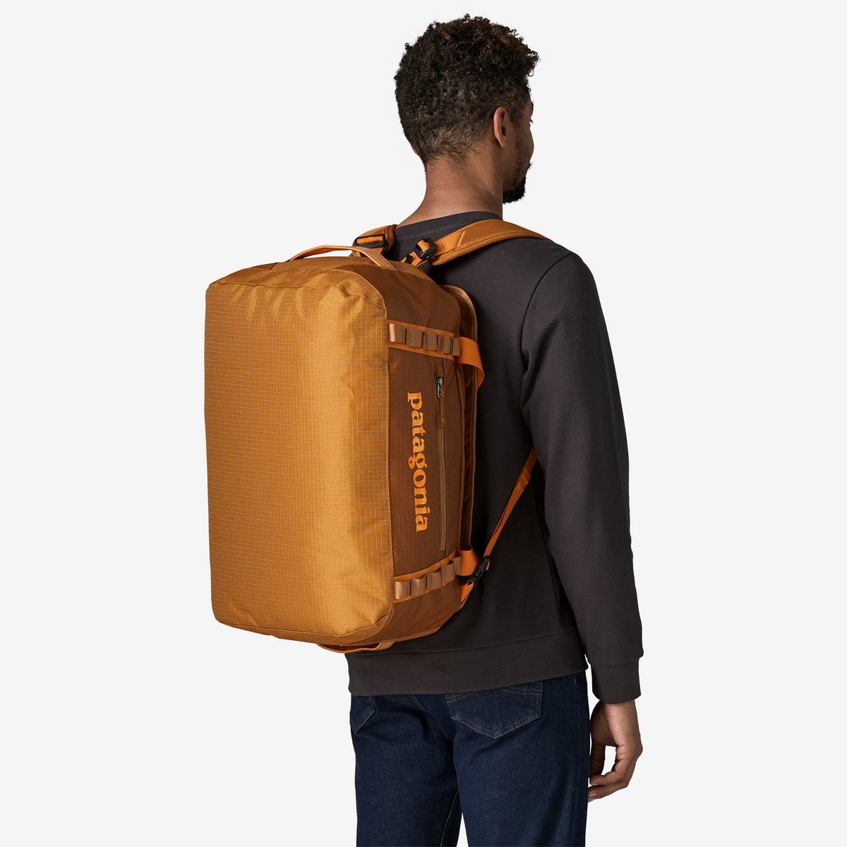 Patagonia Black Hole Duffel 40L in Cinnamon Brown — lifestyle