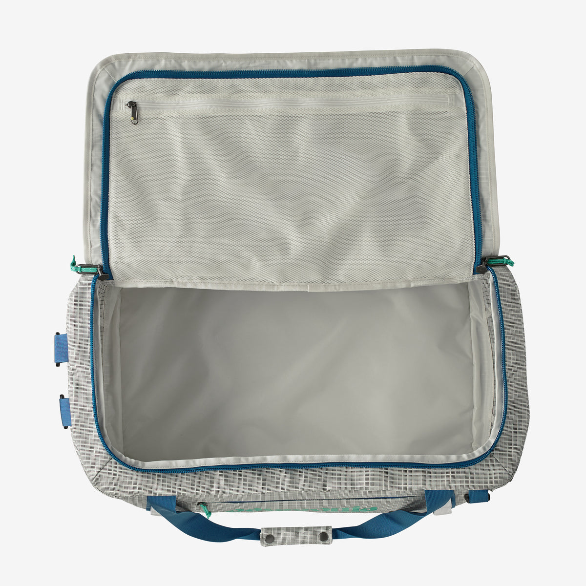 Patagonia Black Hole Duffel 55L in Birch White — interior view