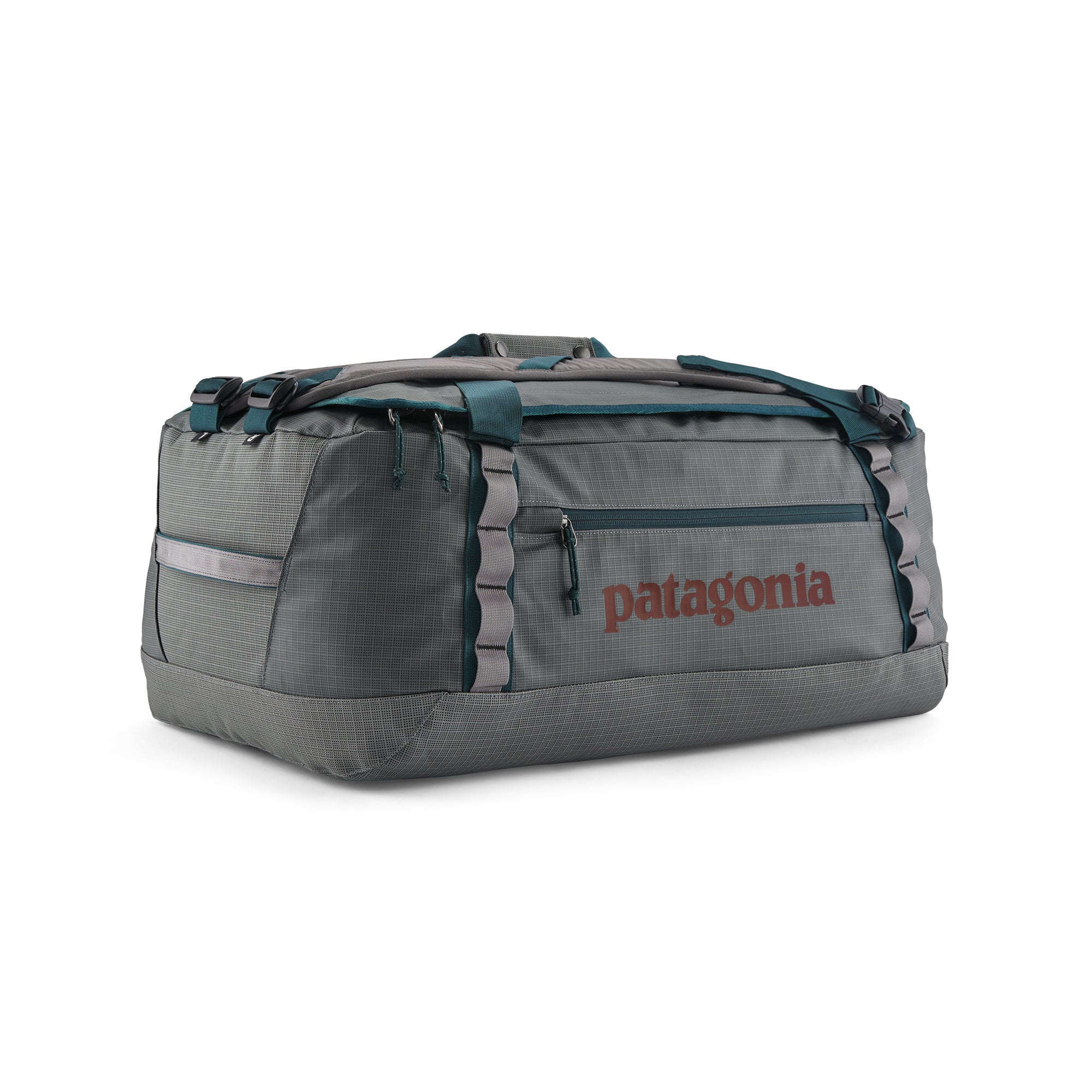 Patagonia Black Hole Duffel 55L in Noble Grey — front view