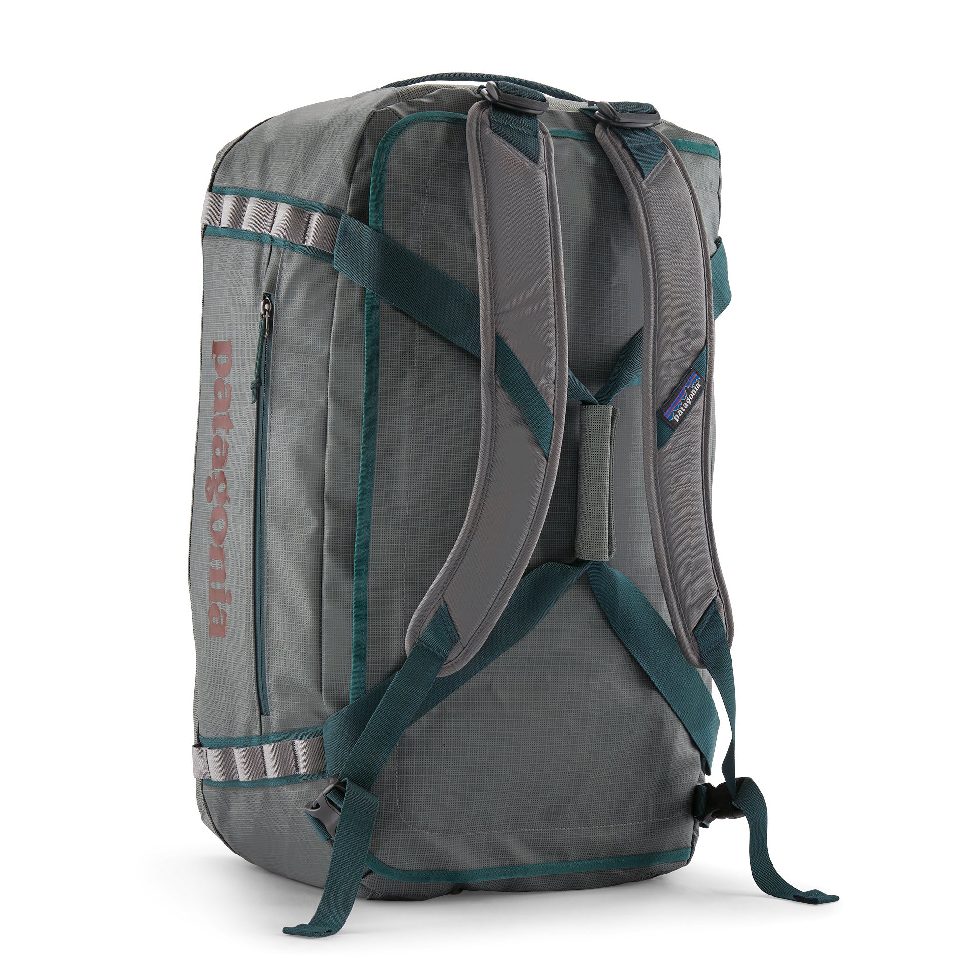 Patagonia Black Hole Duffel 55L in Noble Grey — angle view 2