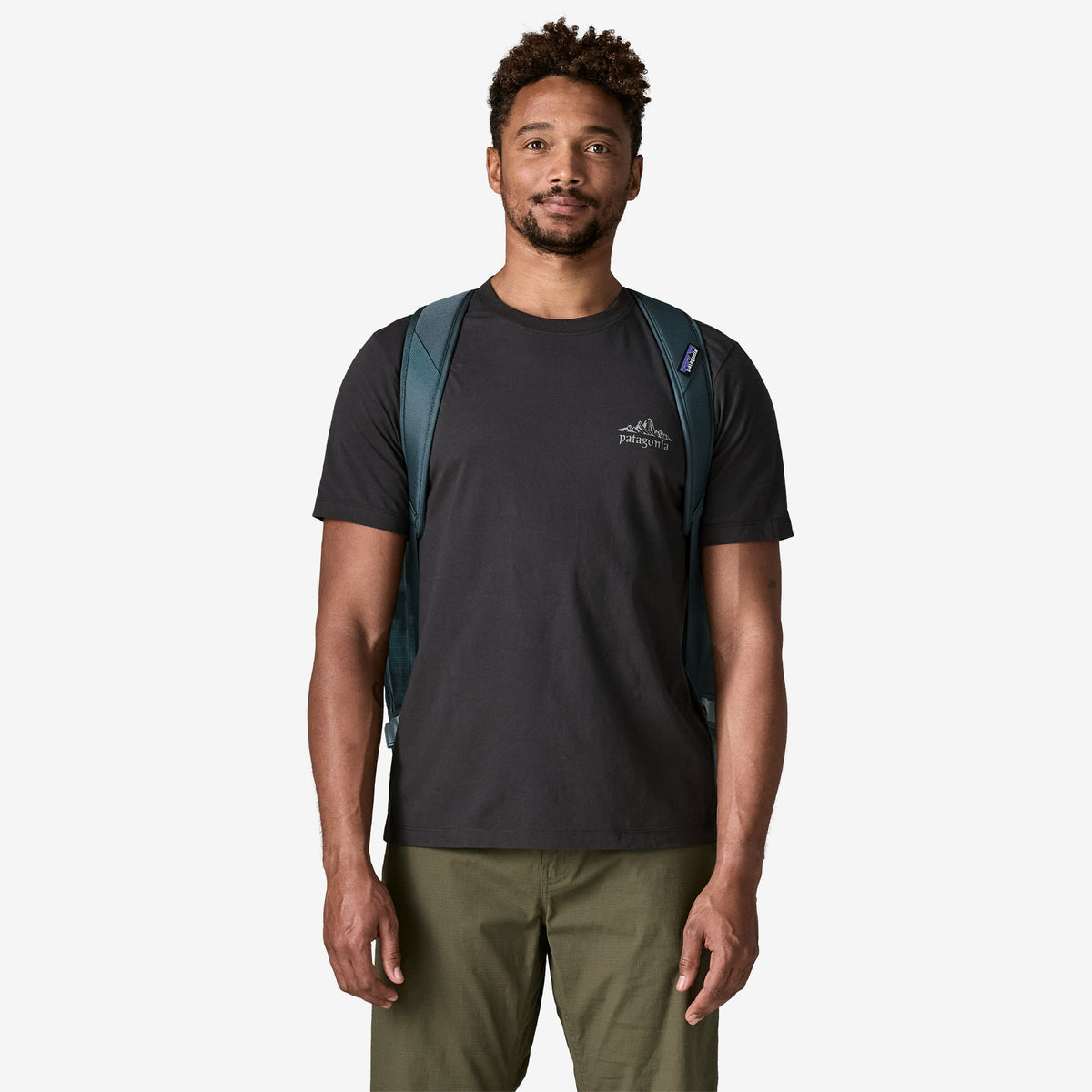 Patagonia Black Hole Duffel 55L in Sastrugi: Summit Blue — lifestyle 2