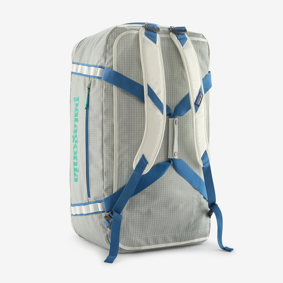 Patagonia Black Hole Duffel 70L in Birch White — back view