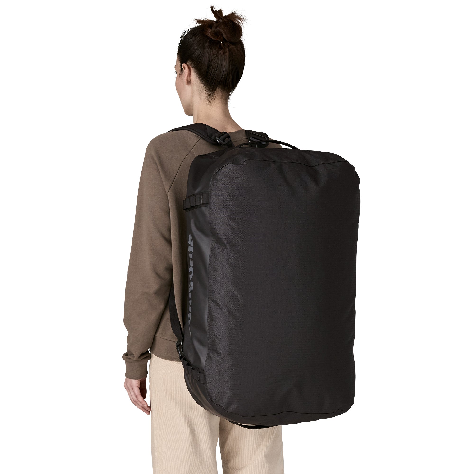 Patagonia Black Hole Duffel 70L in Black — back view