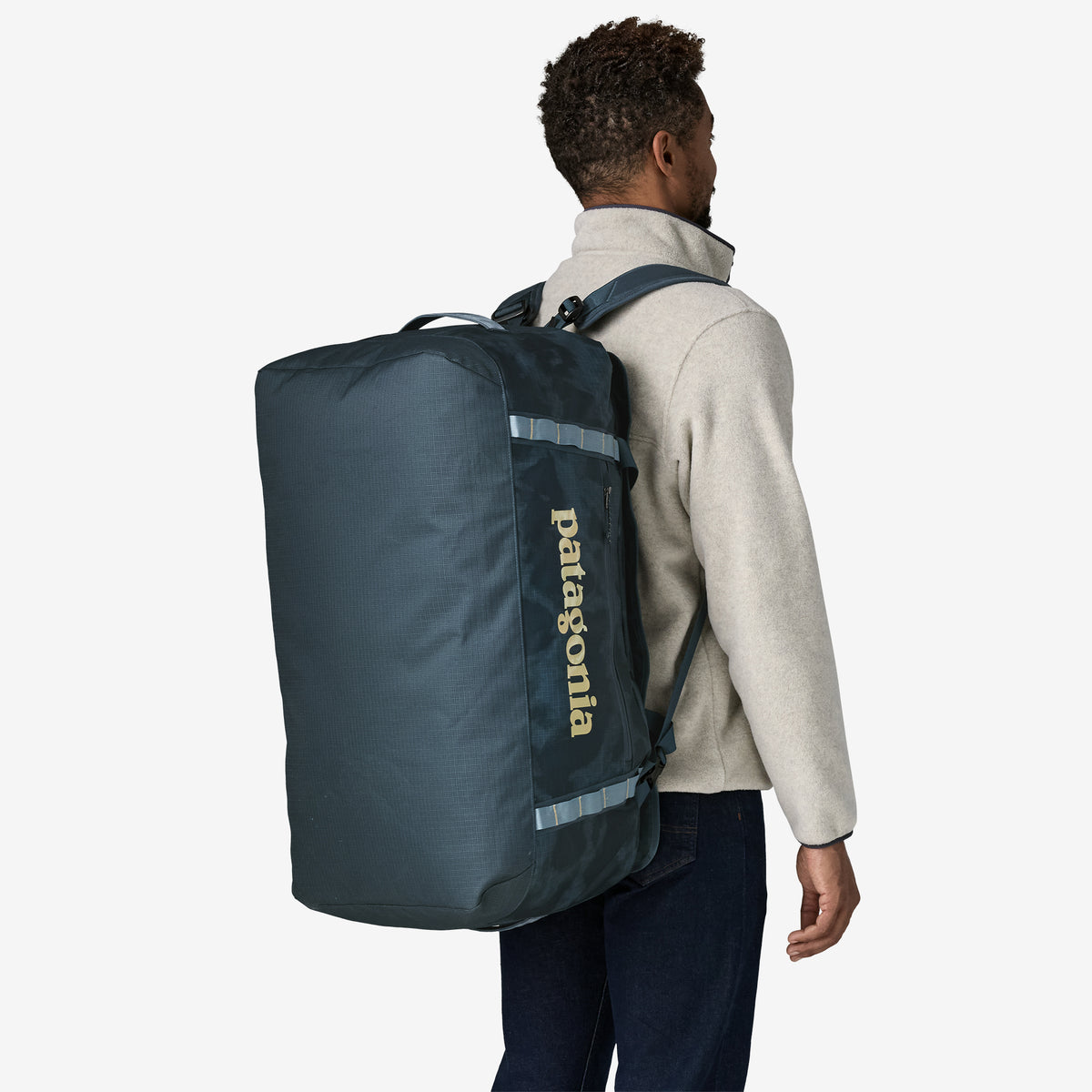 Patagonia Black Hole Duffel 70L in Sastrugi: Summit Blue — lifestyle