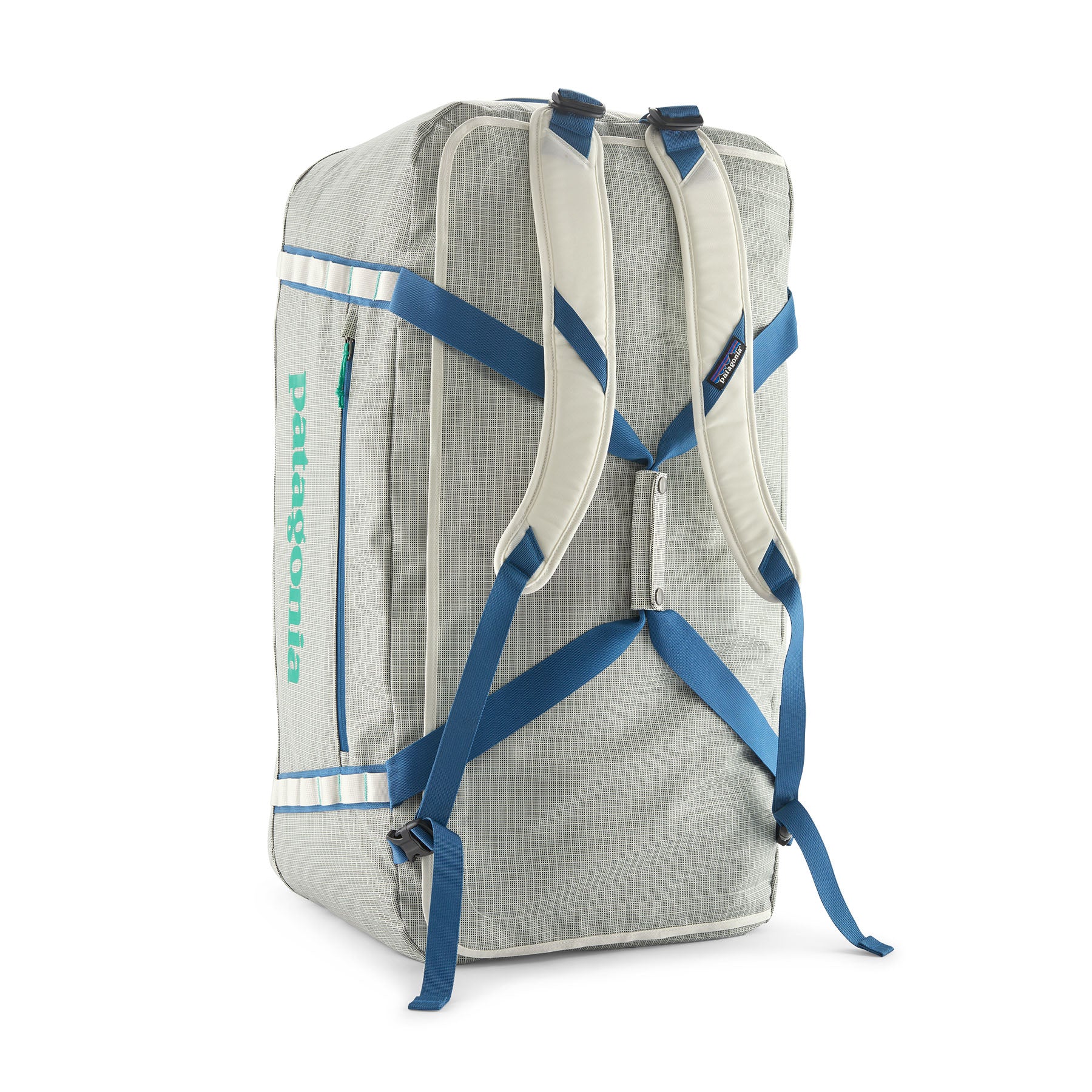 Patagonia Black Hole Duffel 100L in Birch White — angle view 2