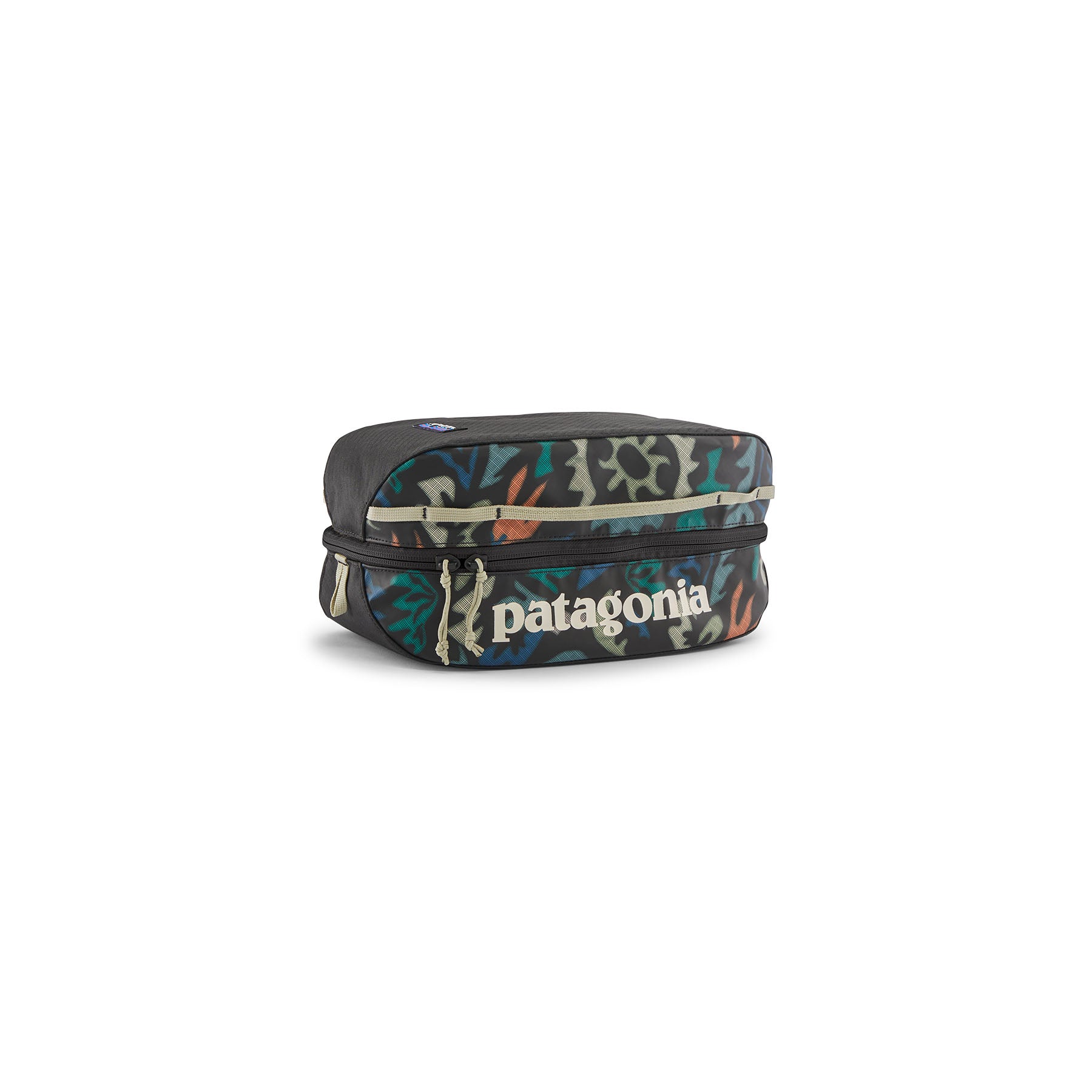 Patagonia Black Hole Cube 6L in Kaleido: Black — front view